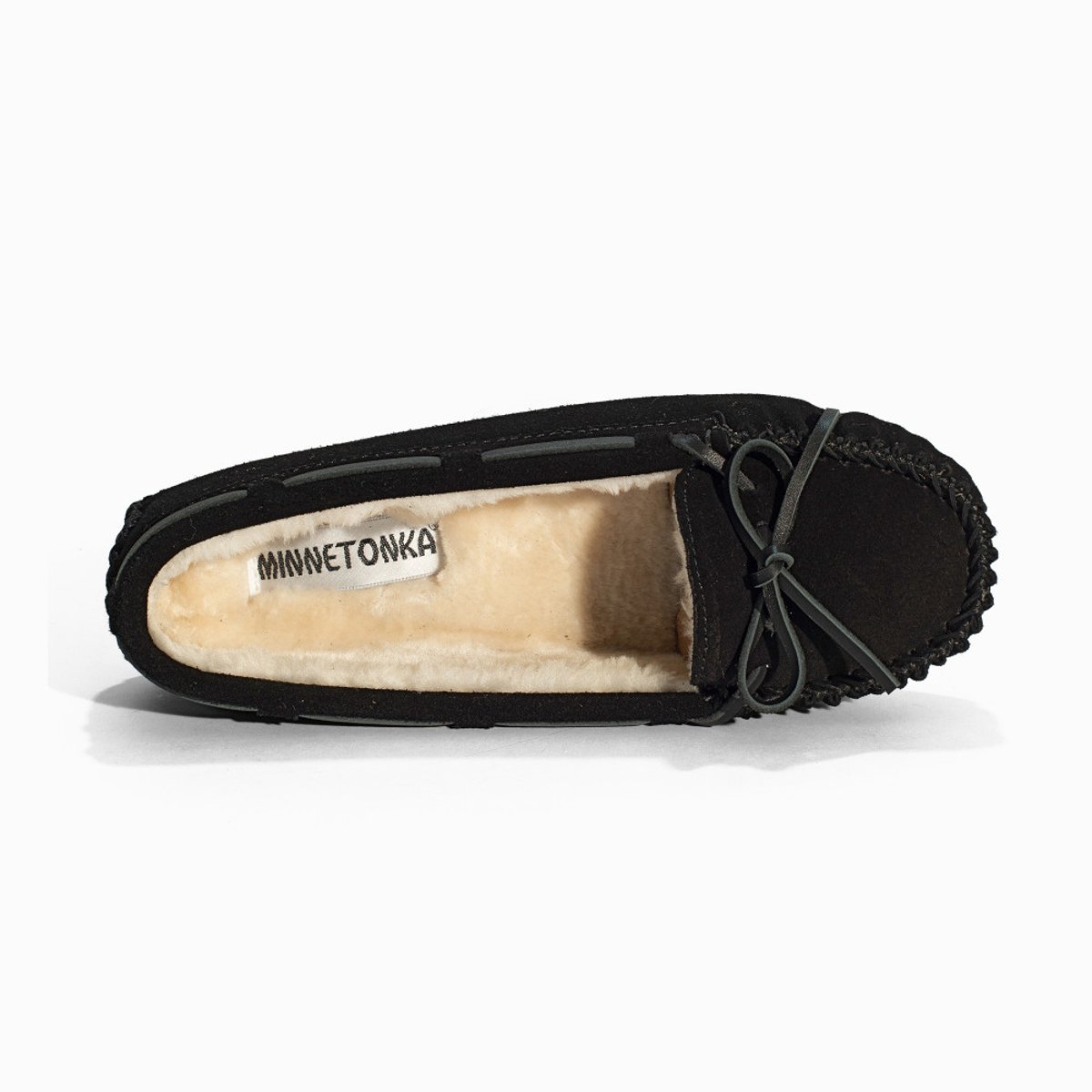 Mocassins en cuir Cally noir, MINNETONKA