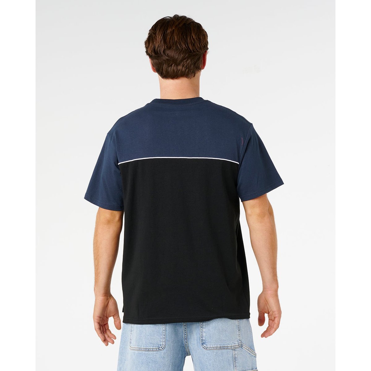 T-shirt Halfa PANEL Beater noir/bleu marine, RIP CURL