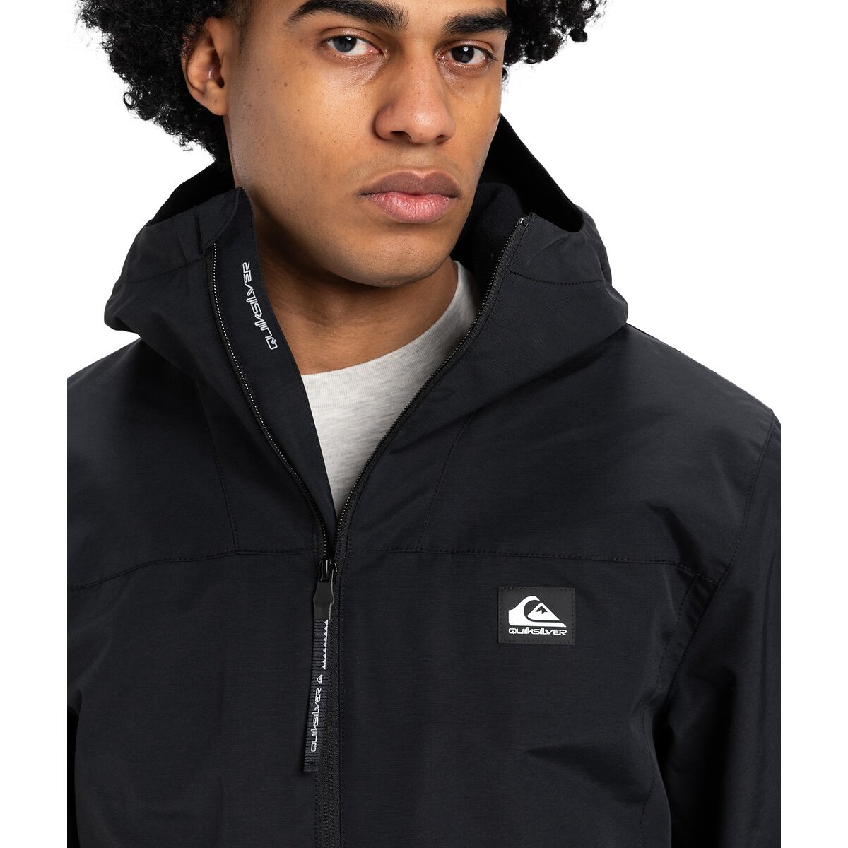 Coupe-vent à capuche overcast noir, QUIKSILVER