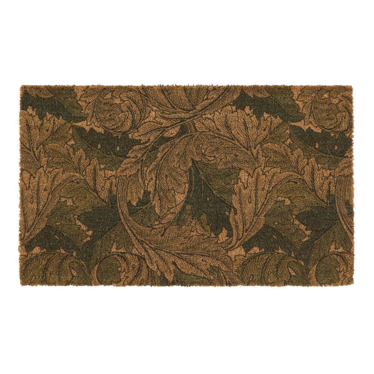 Acanthus Printed Coir Doormat green, MORRIS & CO.