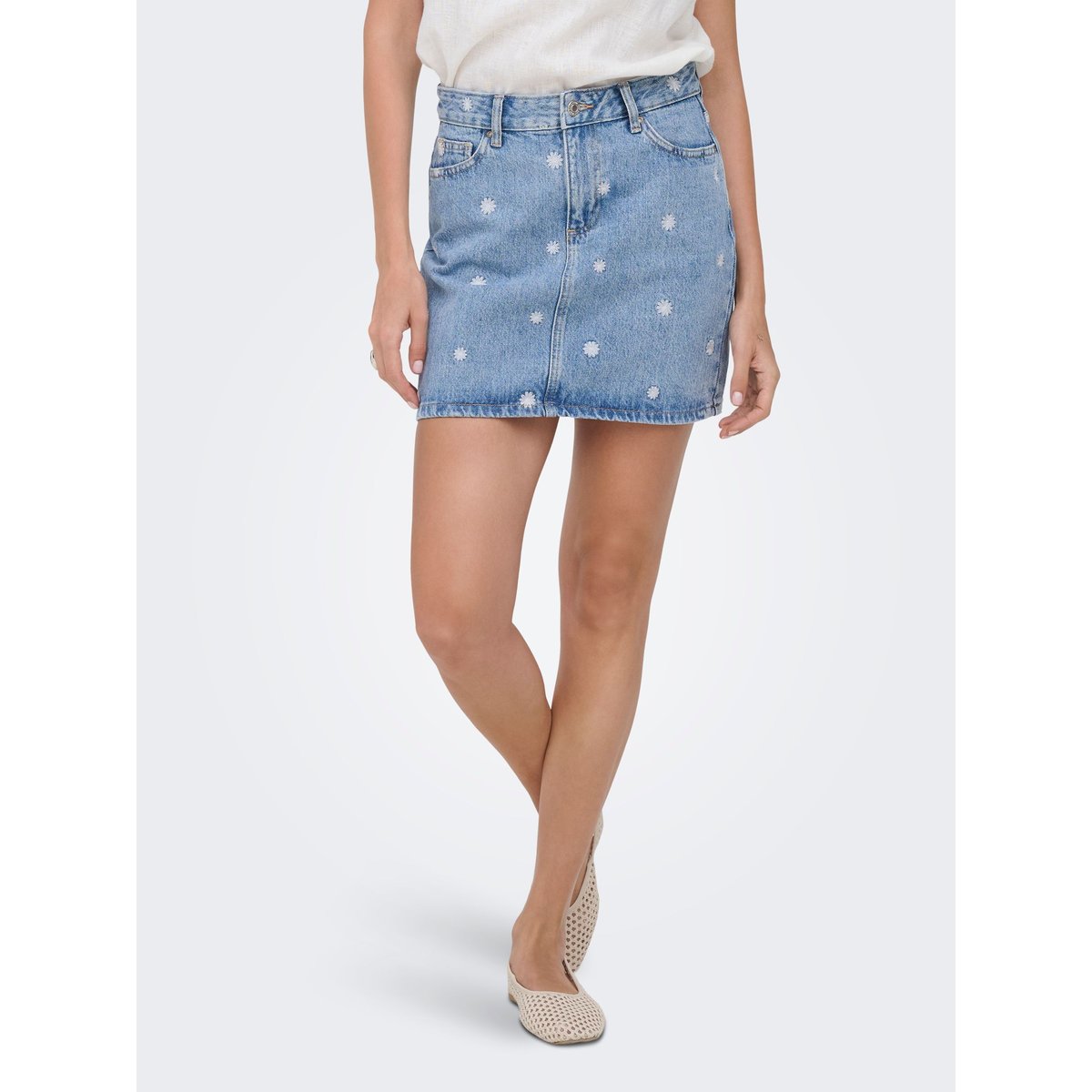Jupe En Denim light blue denim, ONLY