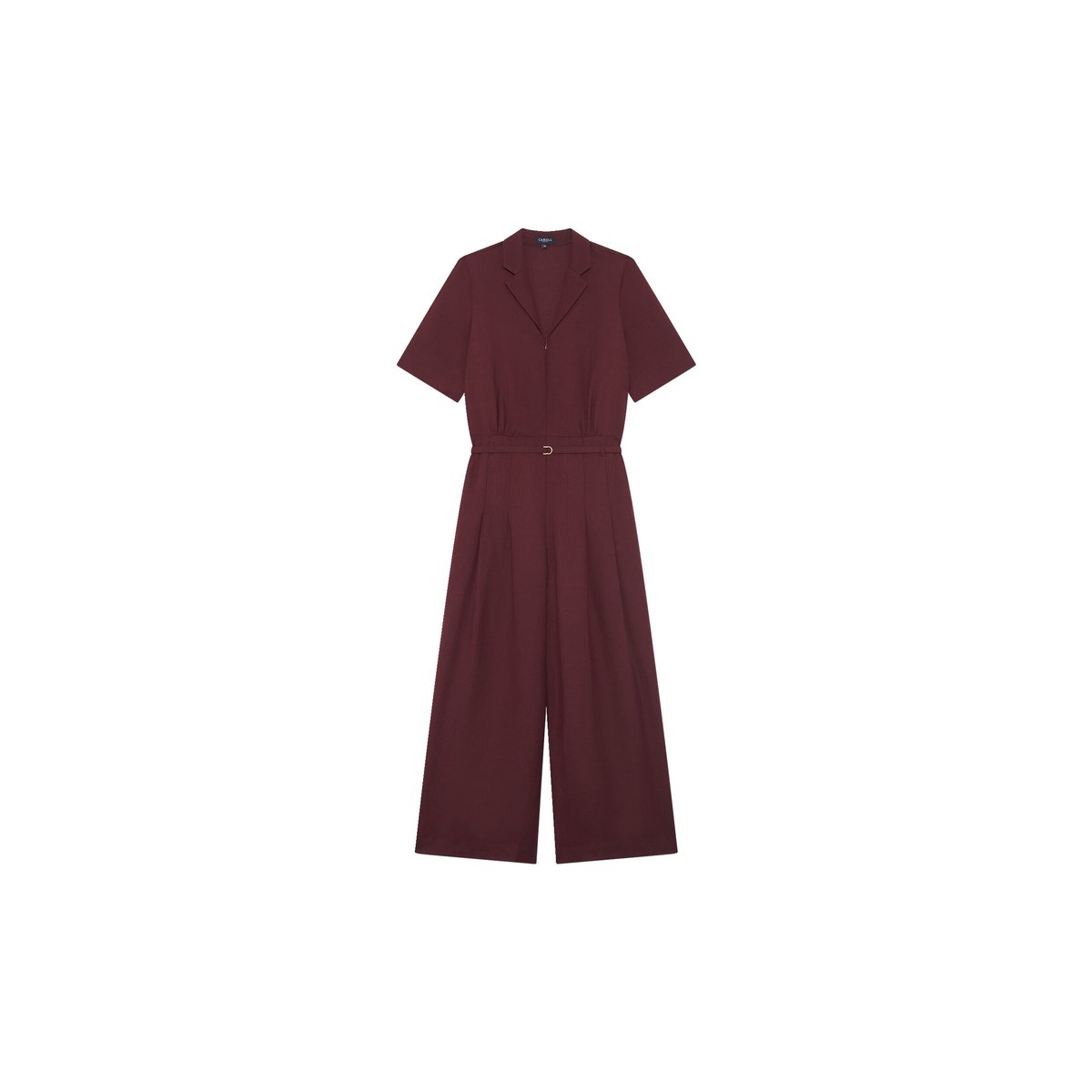 Combinaison ample lin COMBINAISON CAJOU2 violet foncé, CAROLL