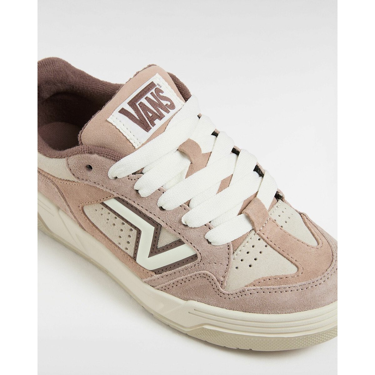 Baskets cuir Upland taupe grisé, VANS