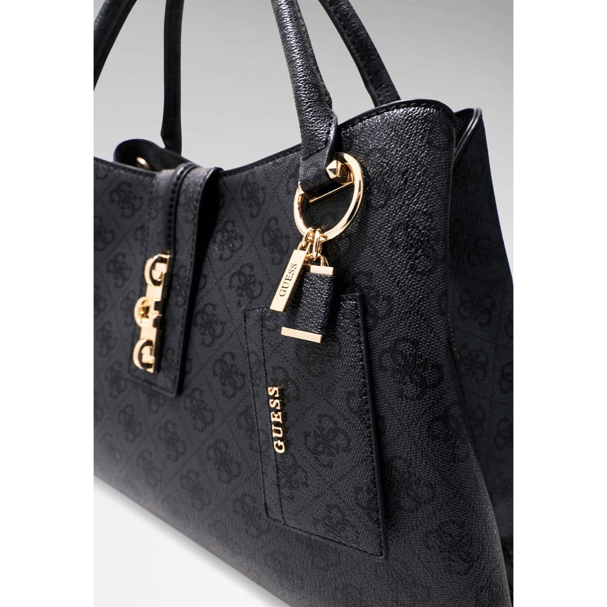 Sac Tote Avec Logo Yvonne gris, GUESS