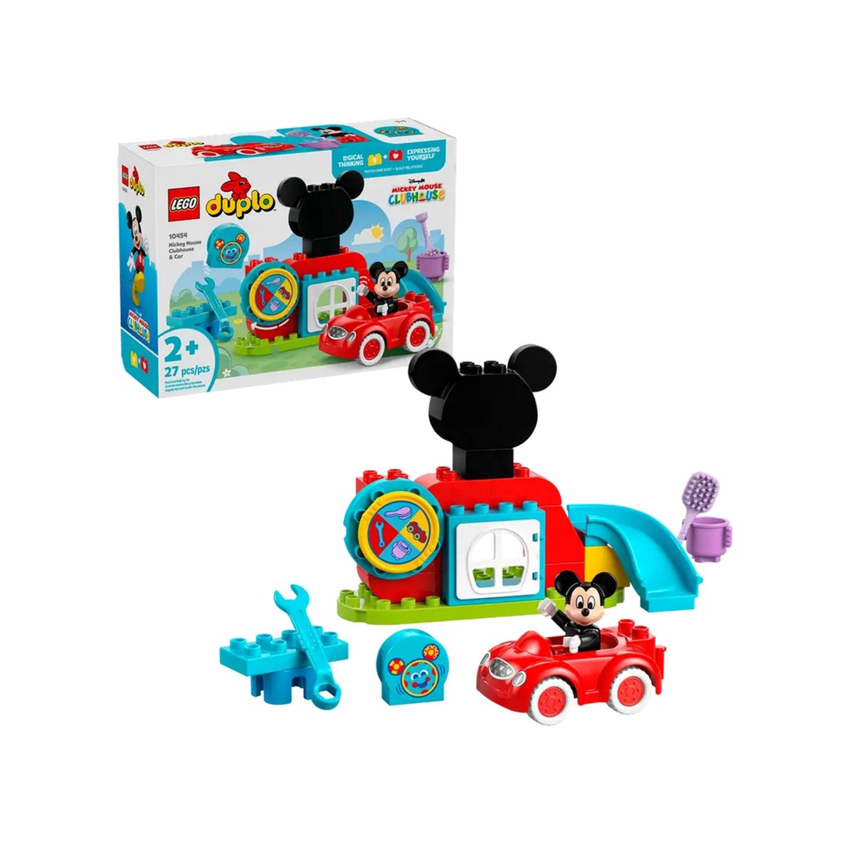 LEGO DUPLO - Set de la maison et voiture de Mickey Mouse - 10454 multicolore, LEGO