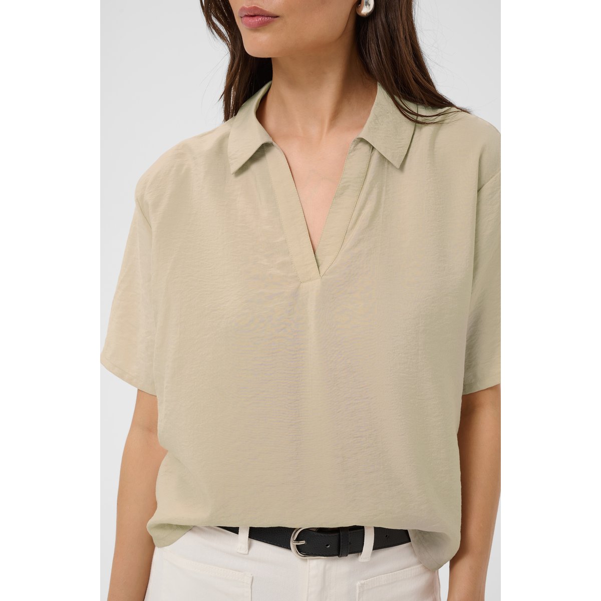 Blouse à manches courtes gris feather gray, KAFFE