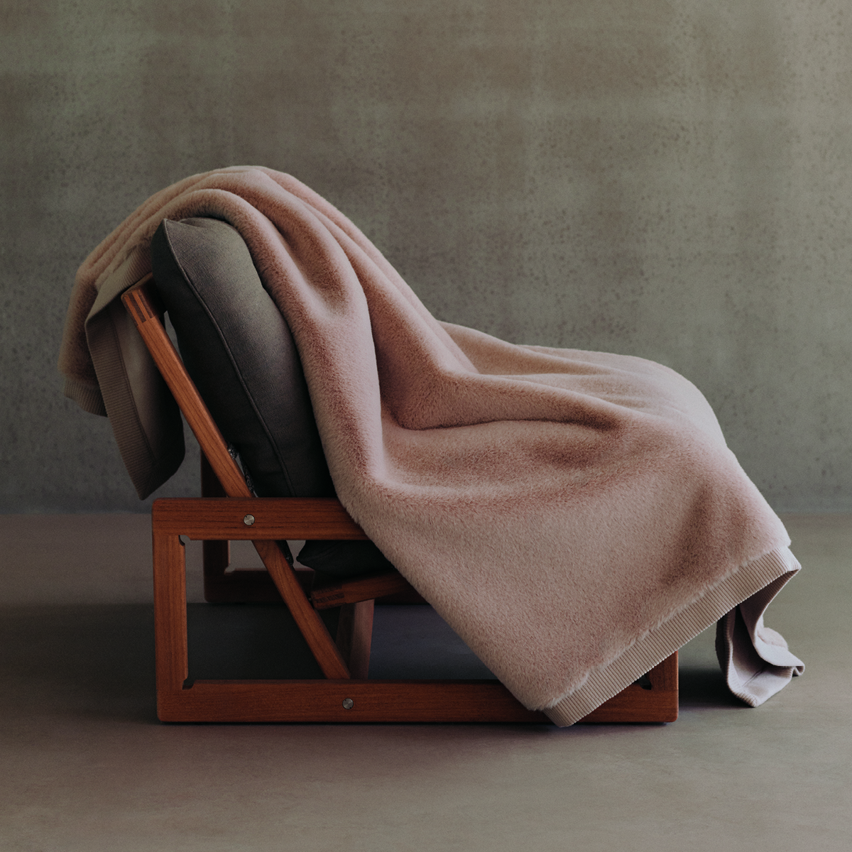 Plaid en synthétique beige, KALDER multicolore, BOSS HOME