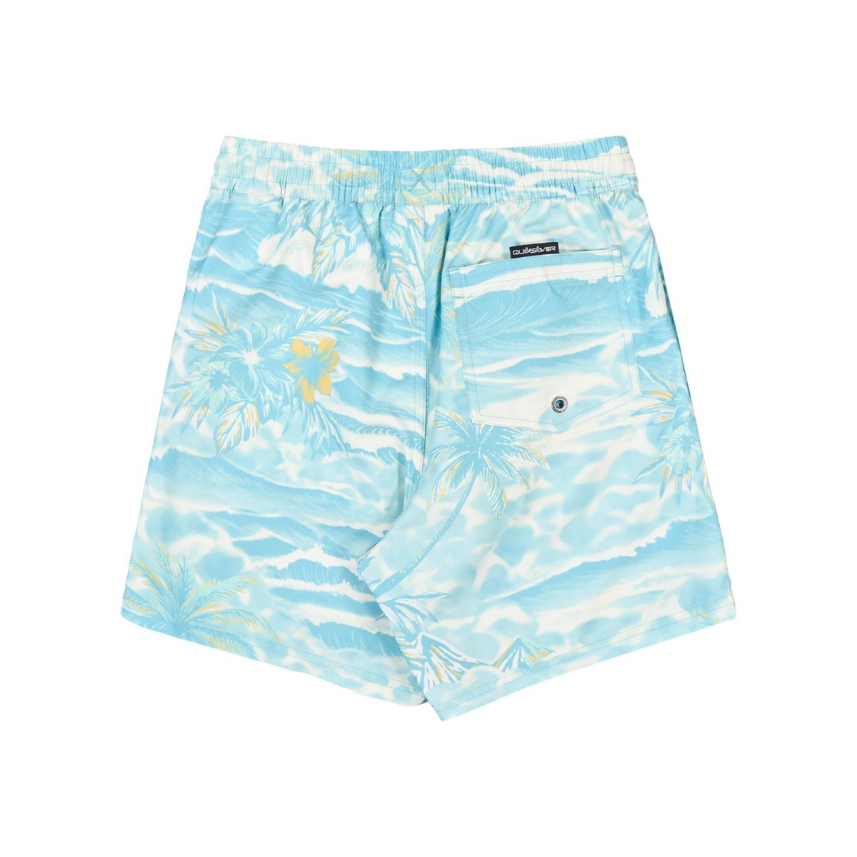 Short de bain EVERYDAY PRINTED VOLLEY 14" bleu aqua sundown, QUIKSILVER