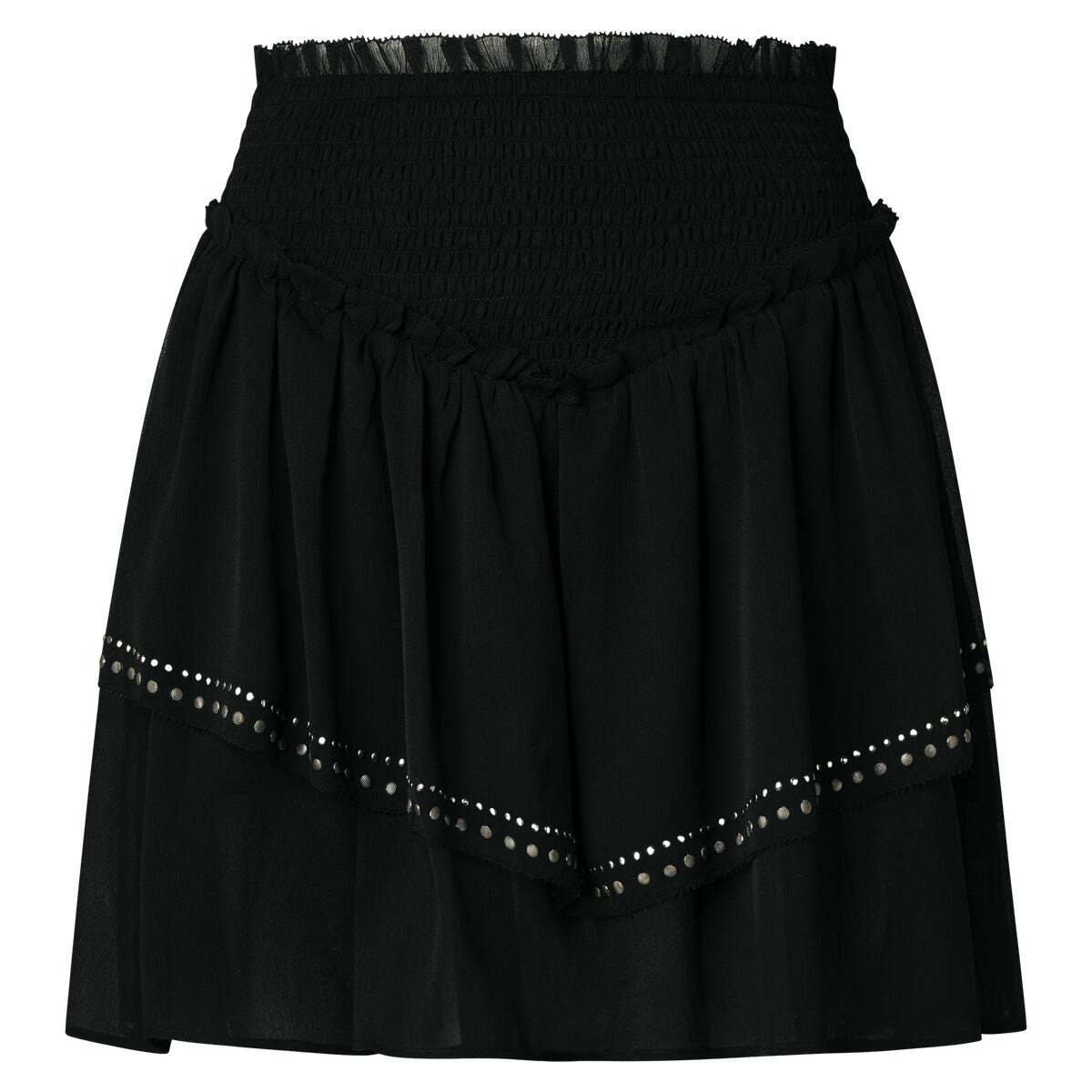 Jupe Courte En Chiffon noir, PEPE JEANS