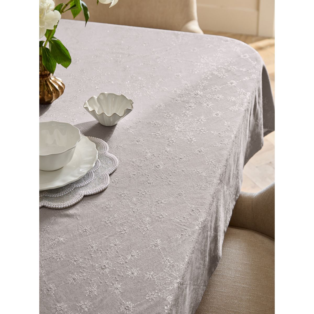 Nappe à flocons de neige argent, NEXT