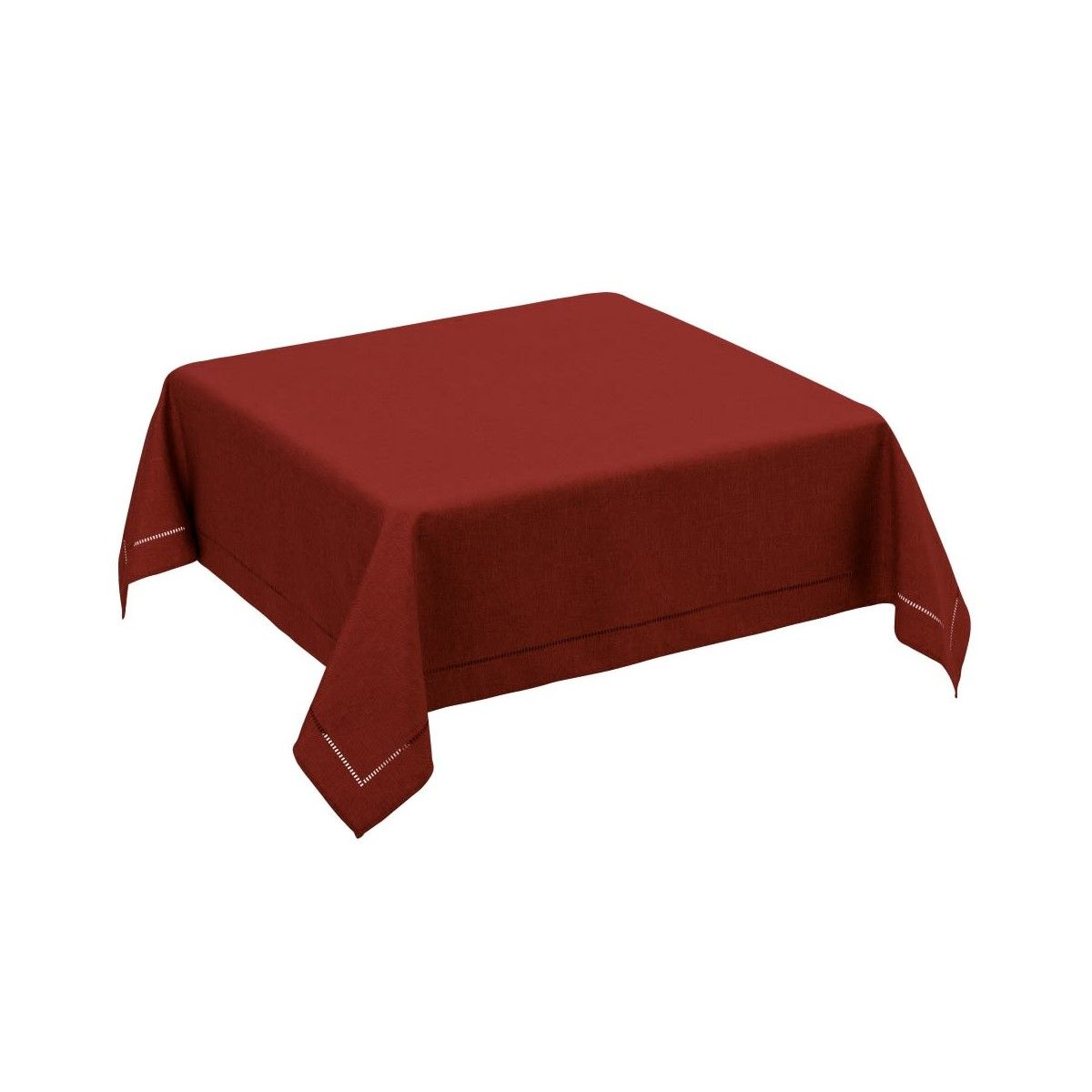 Nappe Carrée Rouge Bordeaux - 150x150cm rouge, WADIGA