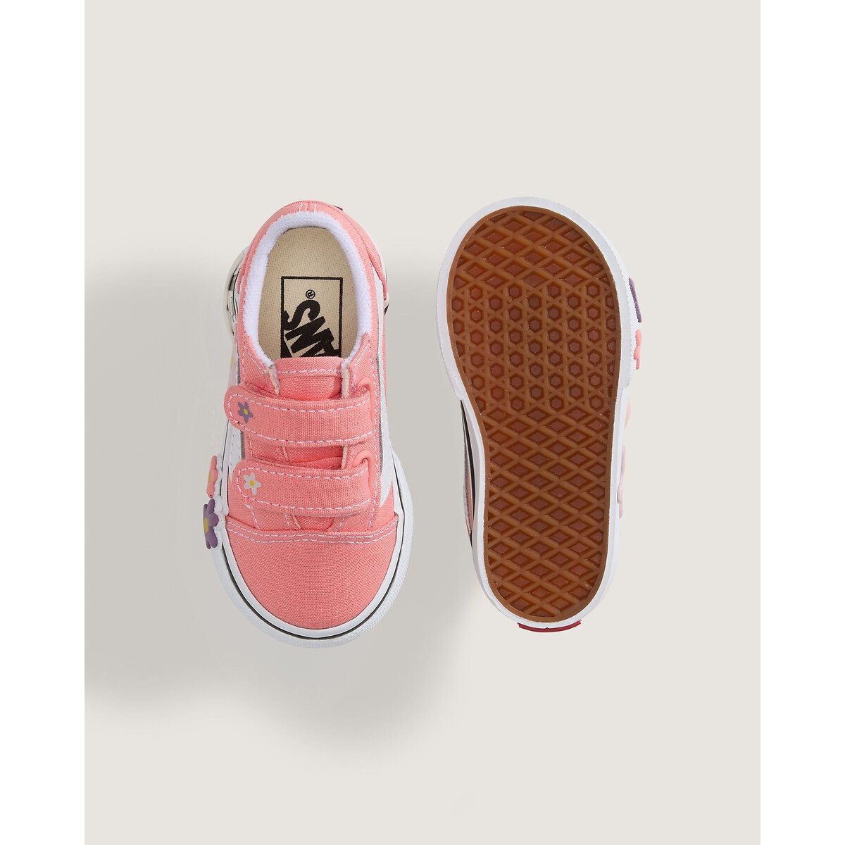 Baskets basses à scratchs, TD OLD SKOOL V rose, VANS