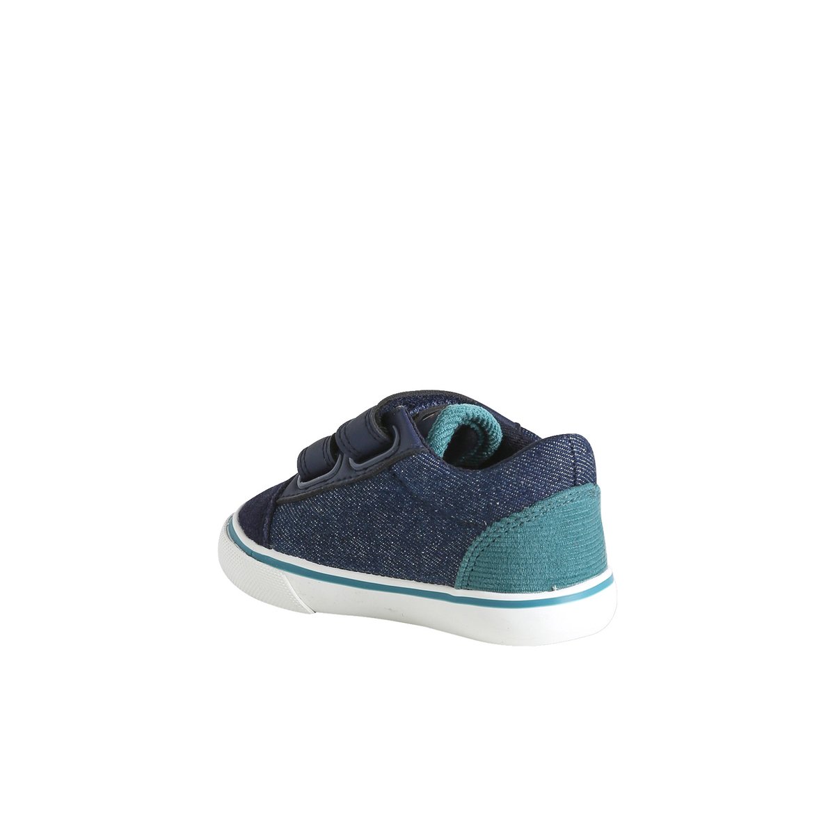 Chaussures à scratch bleu, VERTBAUDET