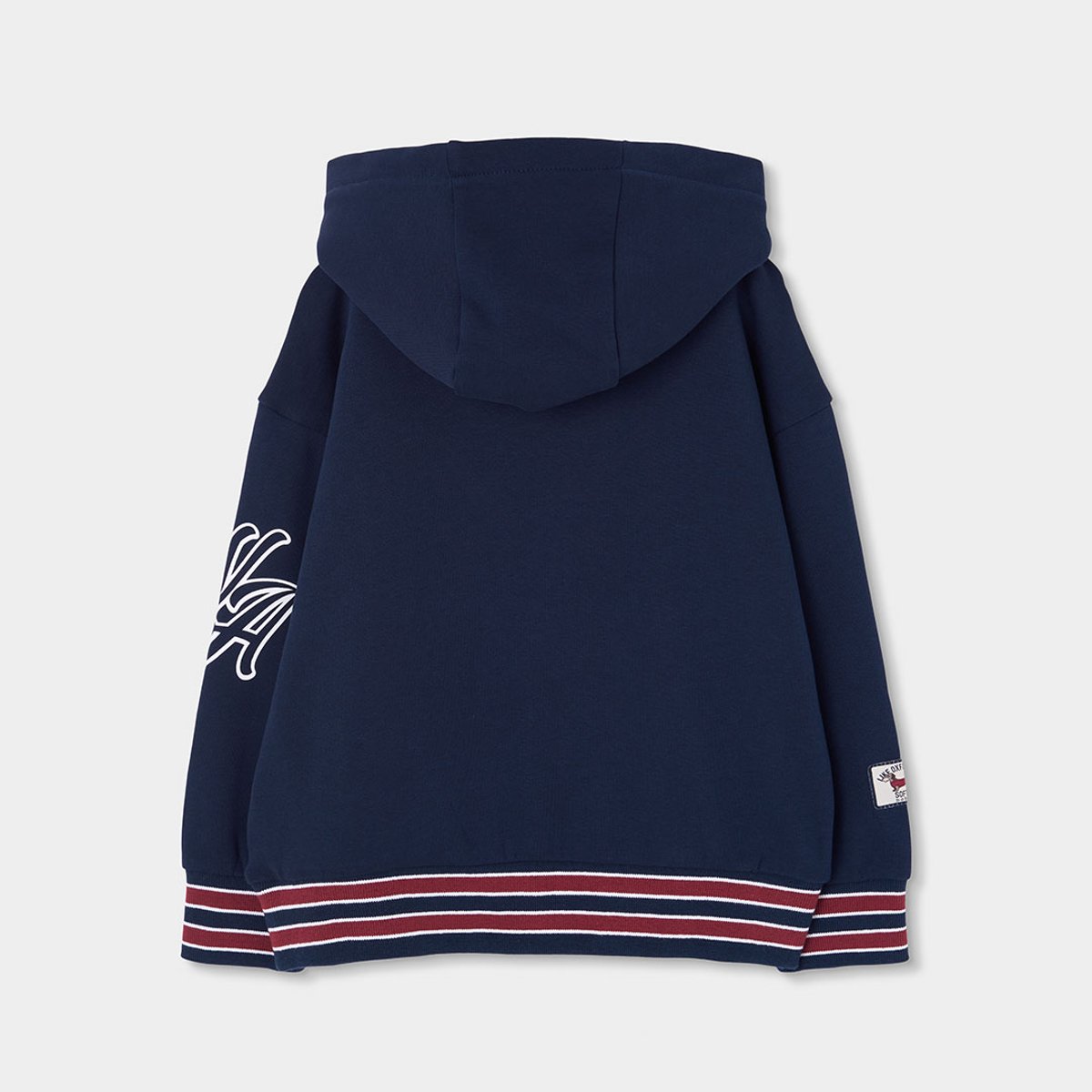 Sweat-shirt en molleton garçon à capuche bleu, BOBOLI