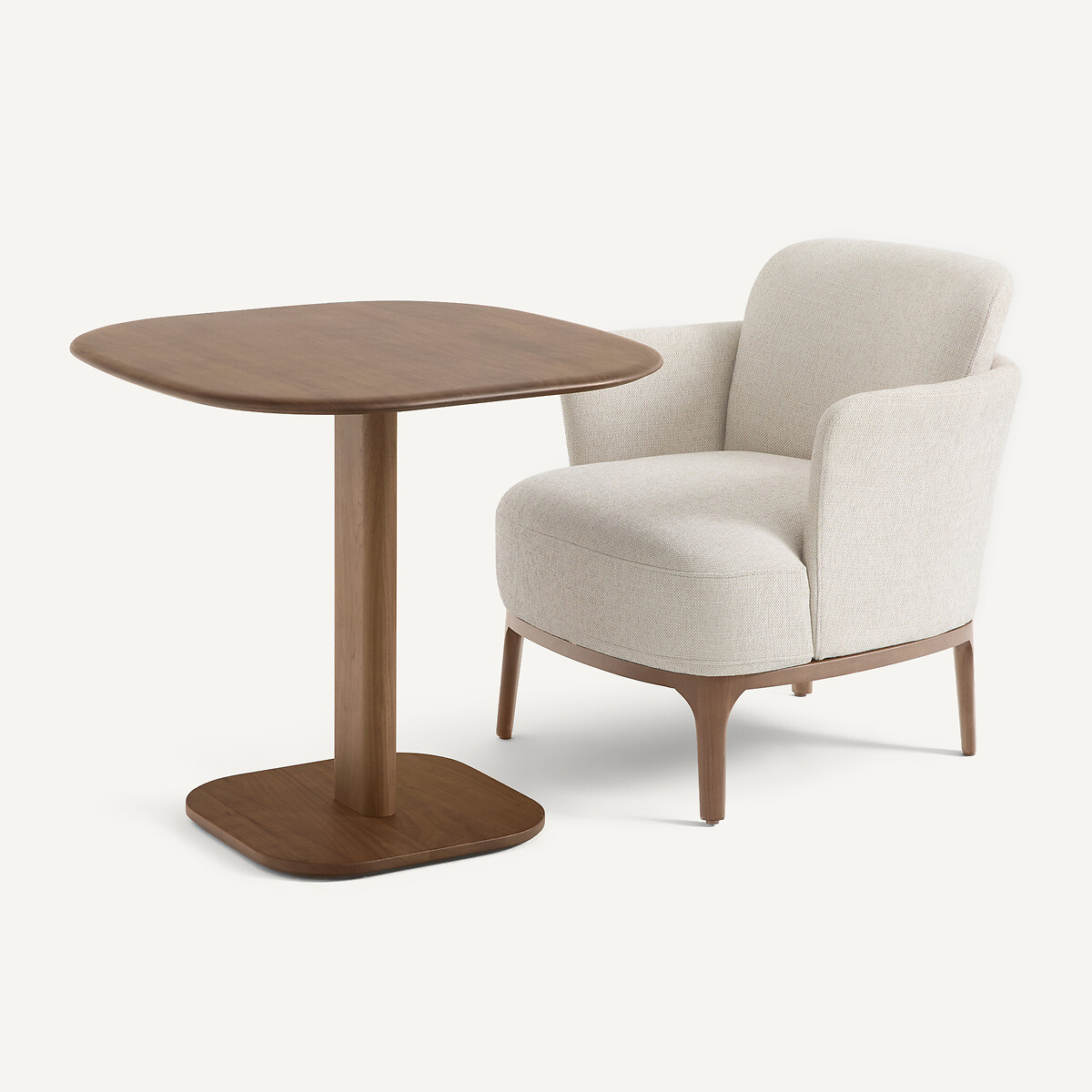 Monceau Solid Walnut Lounge Dining Table, Designed by Emmanuel Gallina walnut, AM.PM X EMMANUEL GALLINA