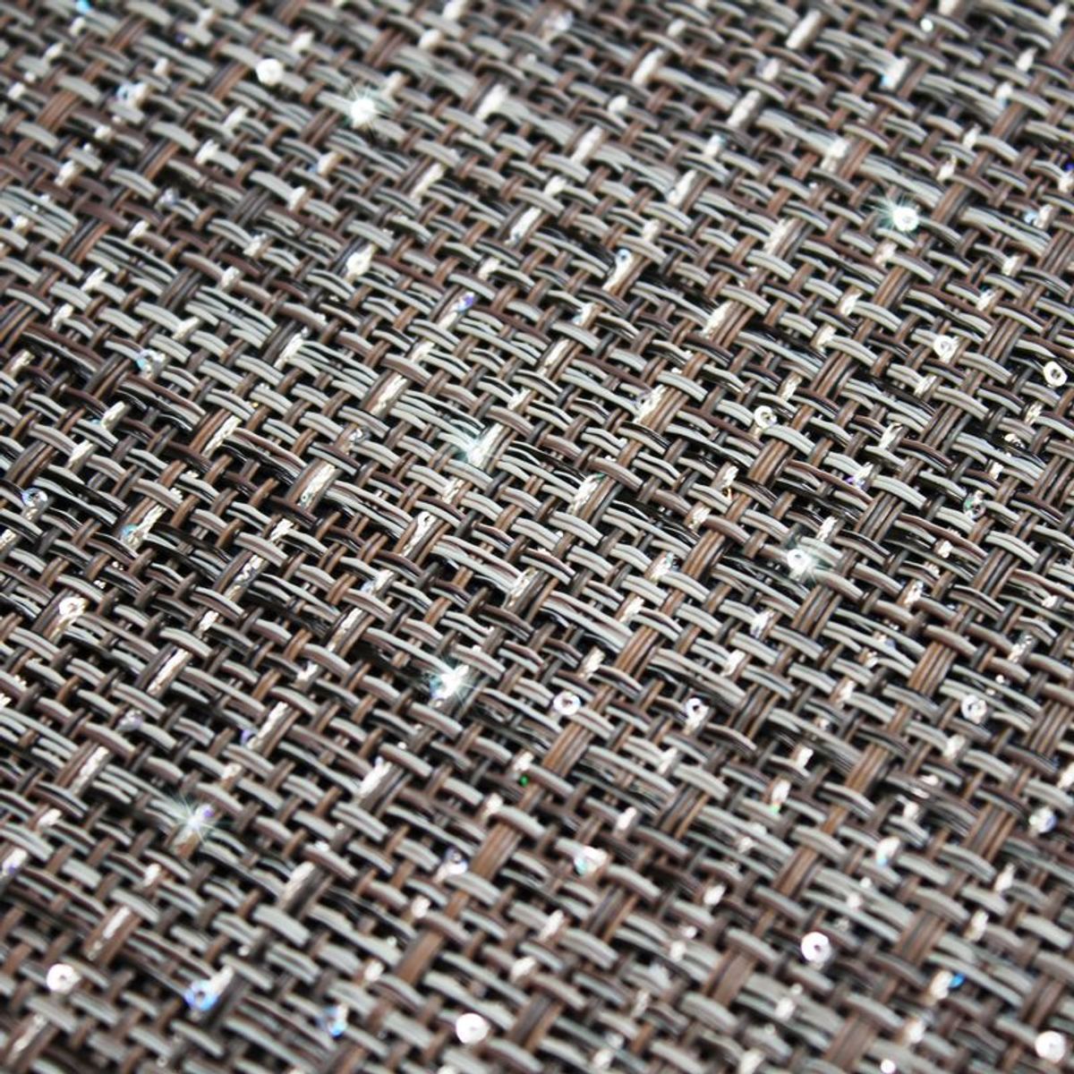 Tapis scintillant pour intérieur-extérieur  NAROSKI gris, THE DECO FACTORY