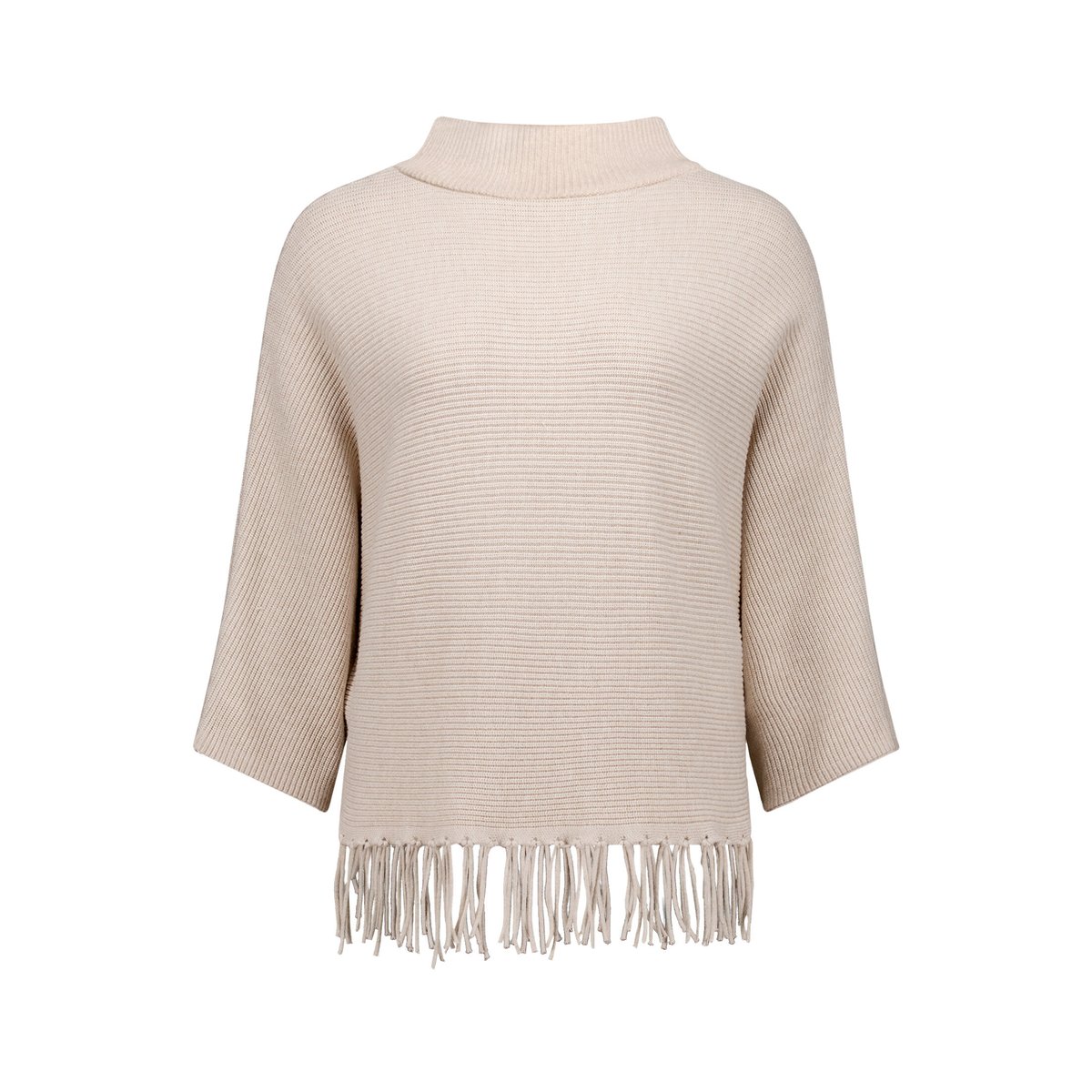 Pull-over en maille à manches chauve-souris light beige melange, BETTY BARCLAY