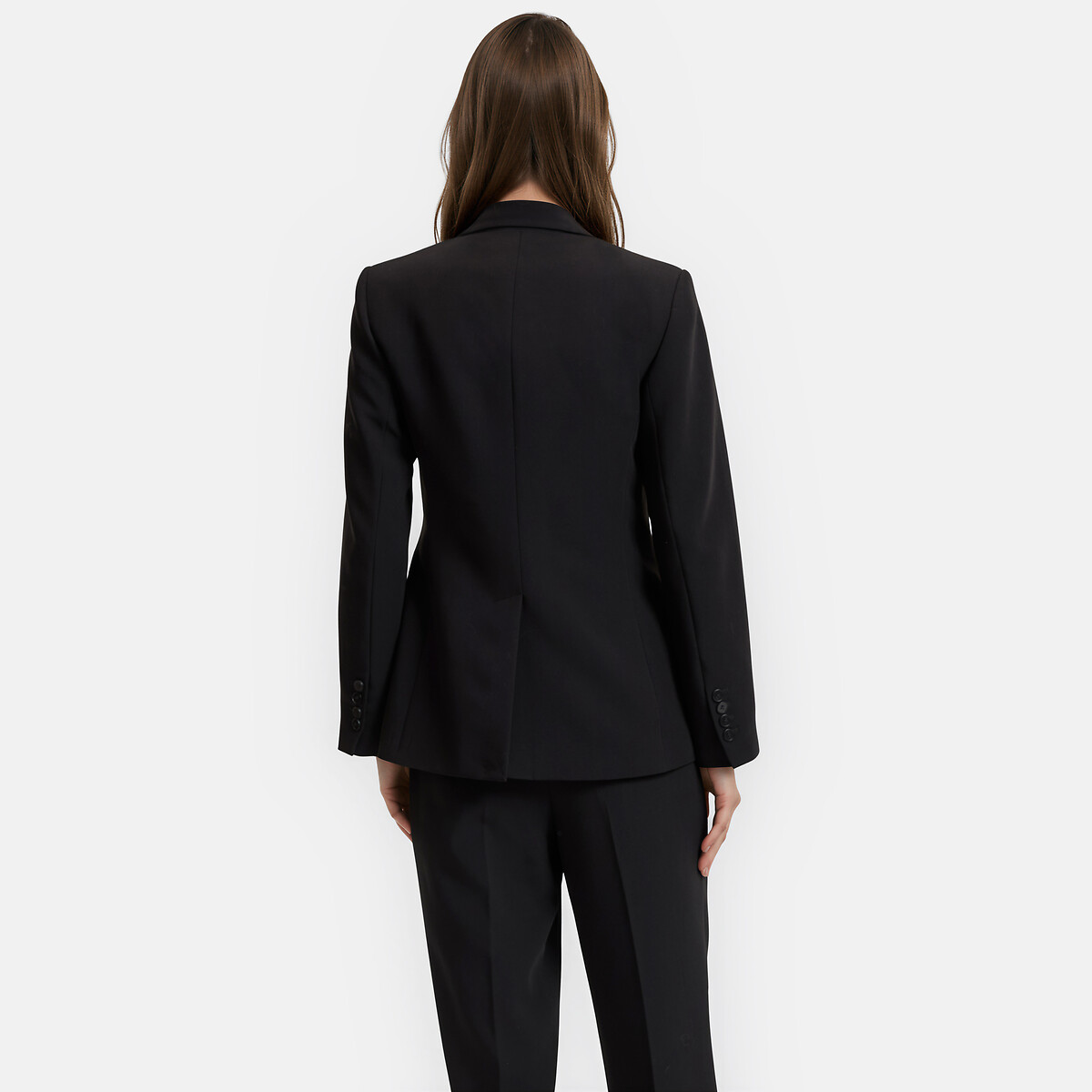 Veste blazer coupe cintrée noir, LA REDOUTE COLLECTIONS