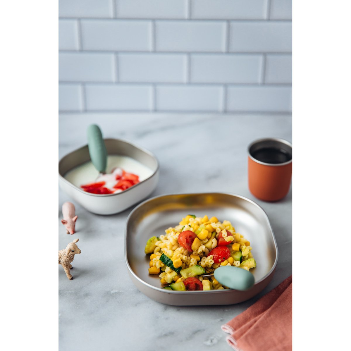 Coffret repas inox terracotta terracotta, BEABA