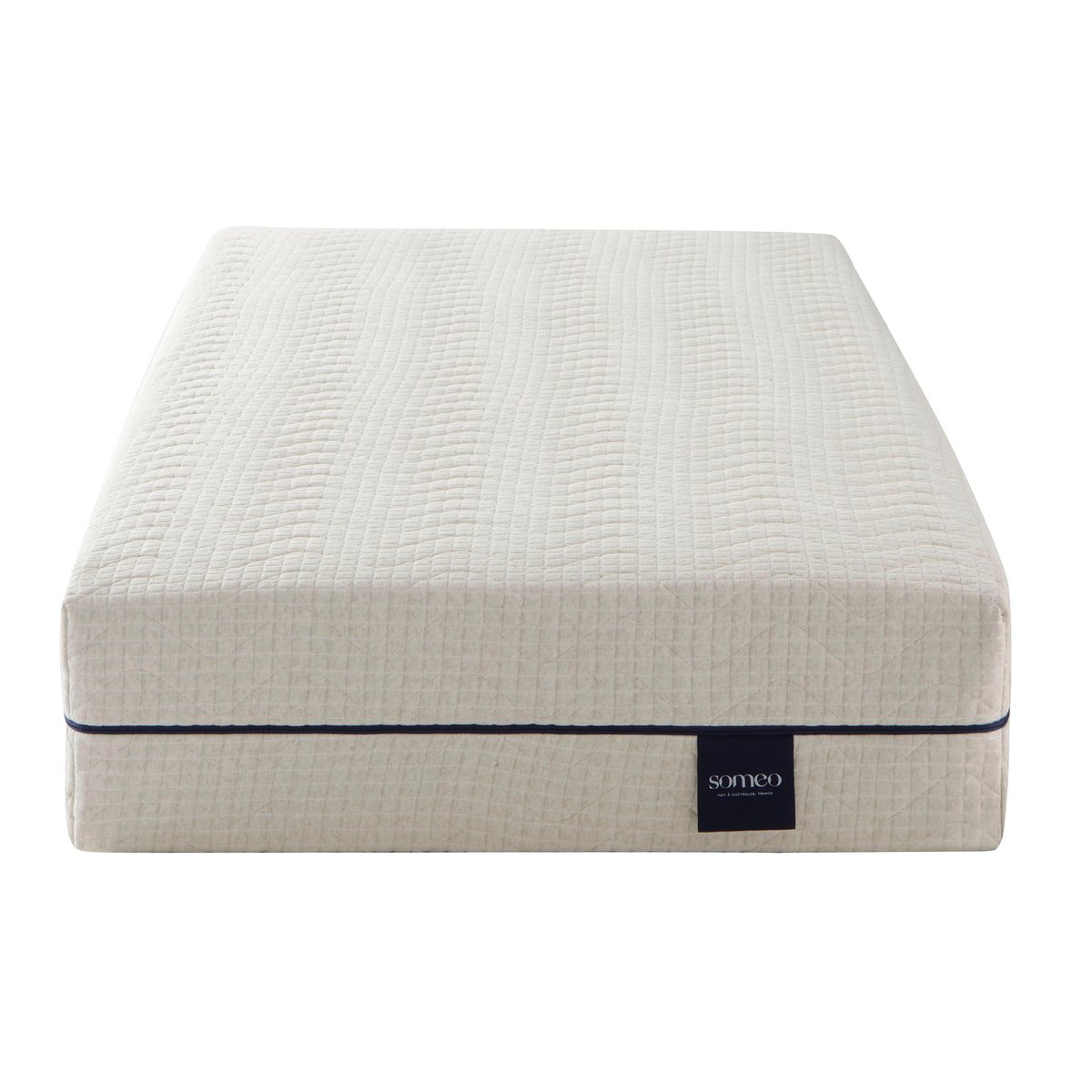 Housse naturelle de remplacement pour matelas Aube 600 ecru, SOMEO