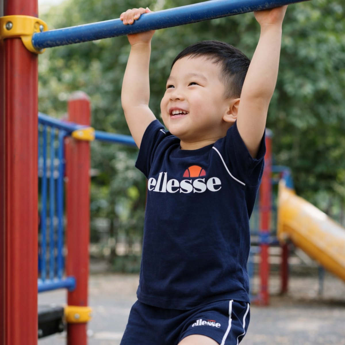 Lot de 2 t-shirts manches courtes et short SUMMER CAMP bleu marine, ELLESSE