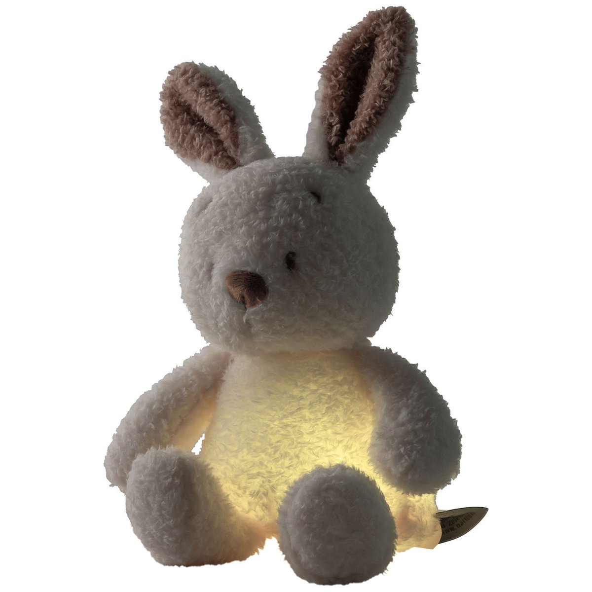 Peluche veilleuse ecru, marron, NATTOU