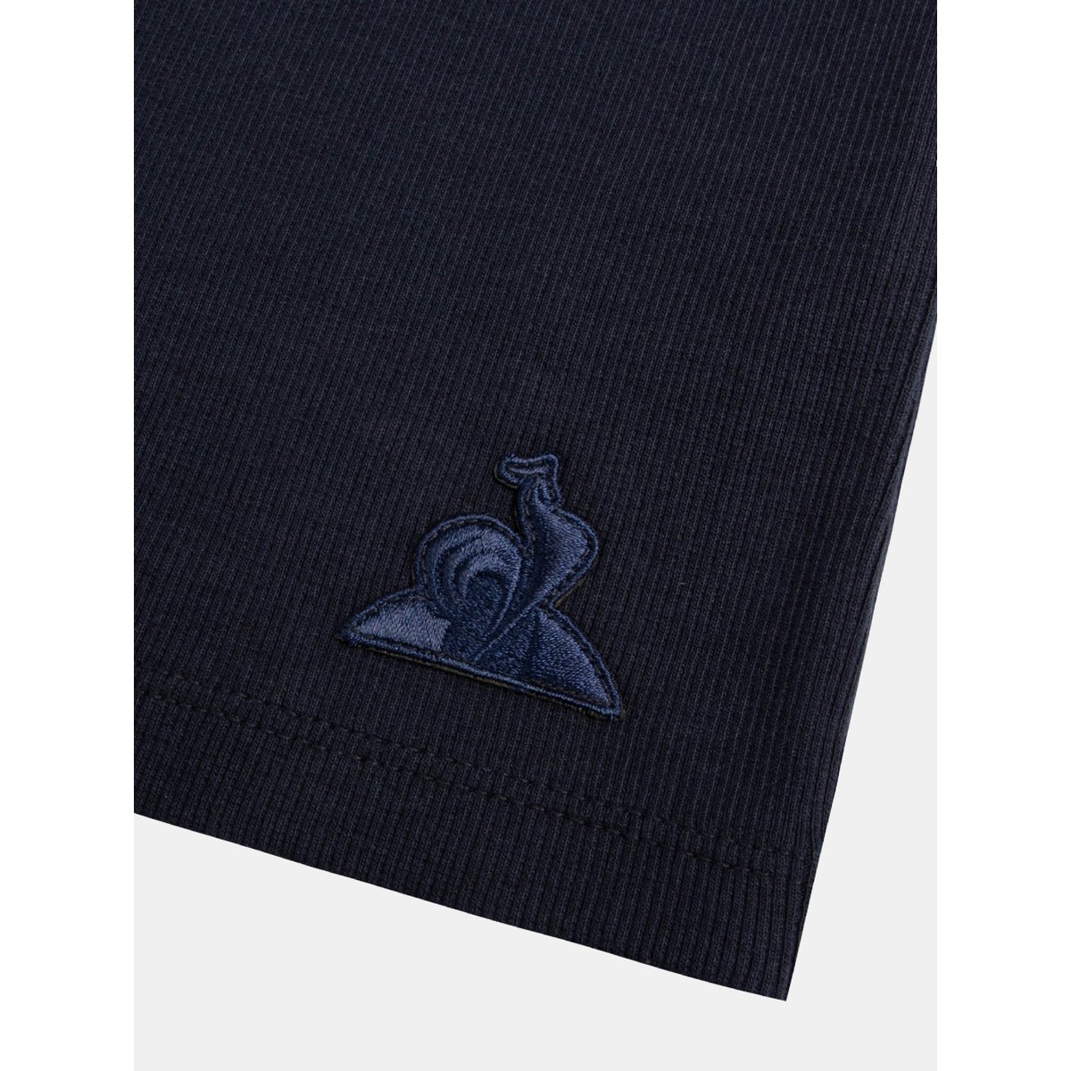 T-shirt crop Essentiel en jersey côtelé Essentiels ton/ton sky captain, LE COQ SPORTIF