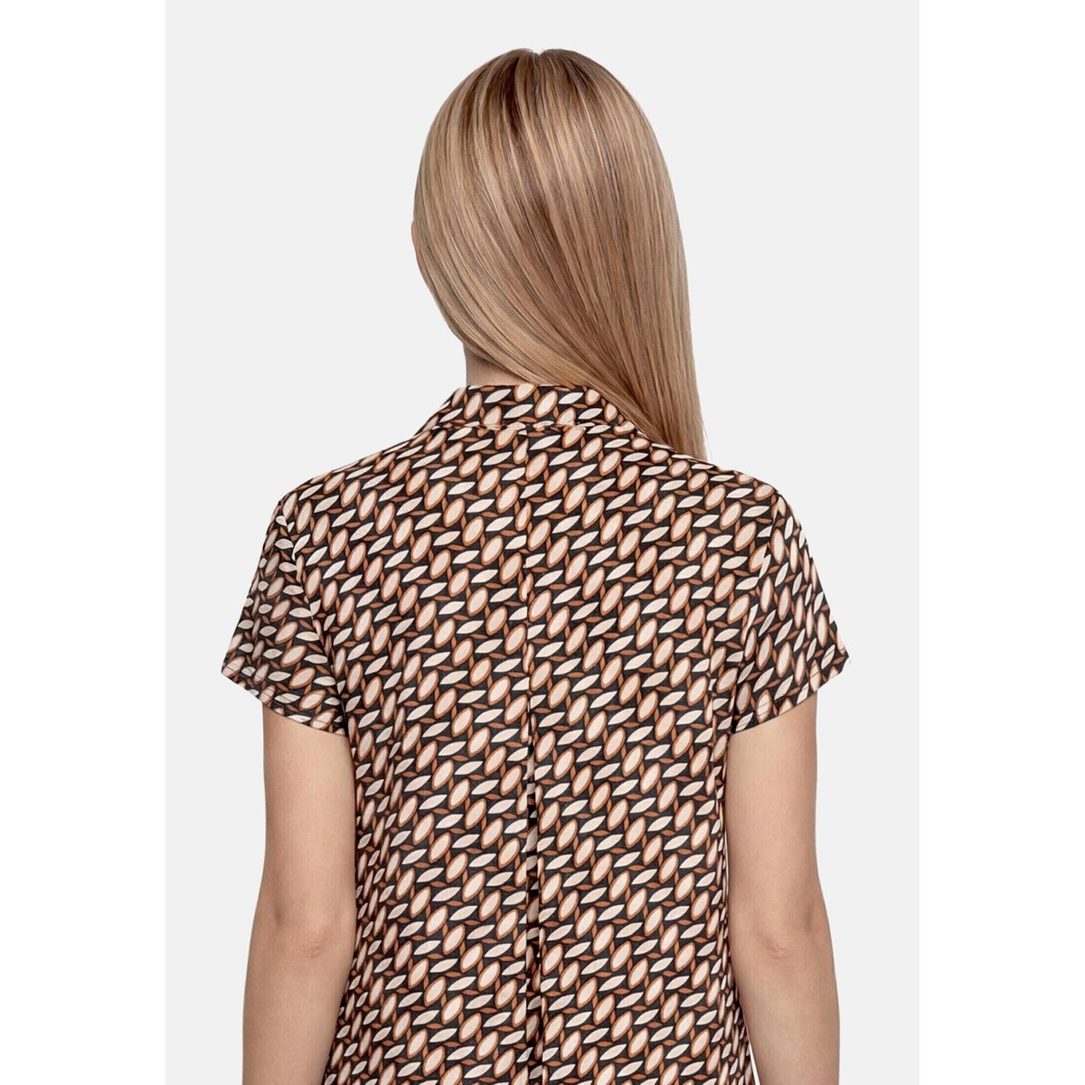Robe d'été manches courtes dark blue/brown, BETTY BARCLAY