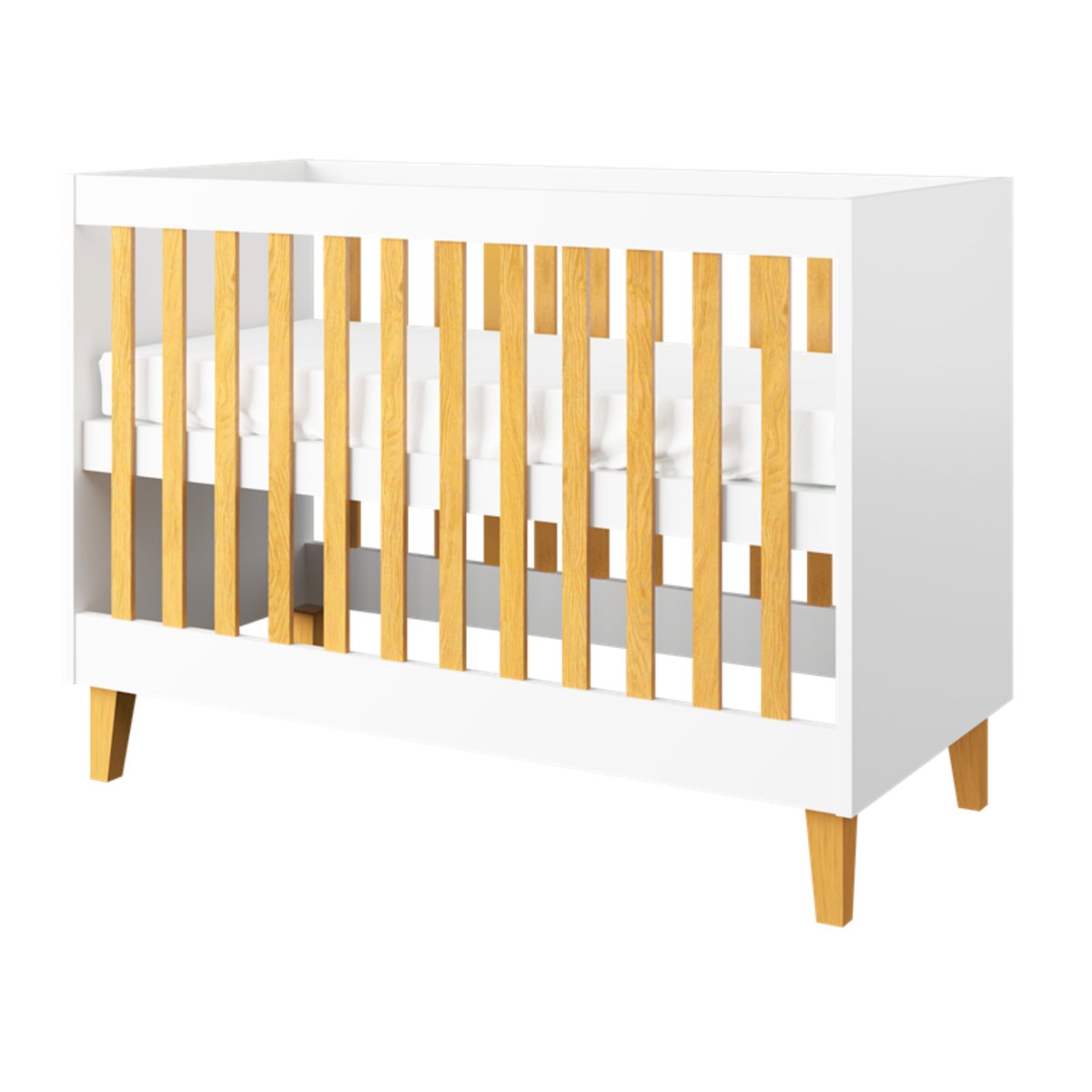 Lit Bébé Evolutif Kubi - Blanc blanc, KOCOT KIDS