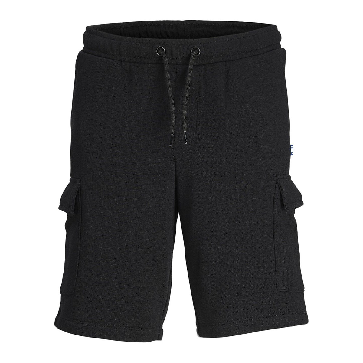 Short cargo en molleton noir, JACK & JONES JUNIOR