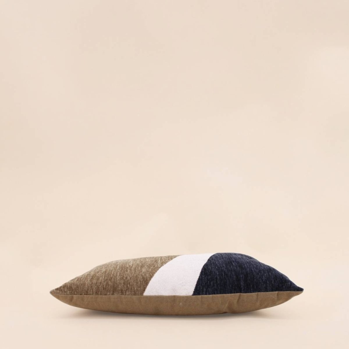 Coussin jacquard rayé 30x50cm vert, ORNAMI