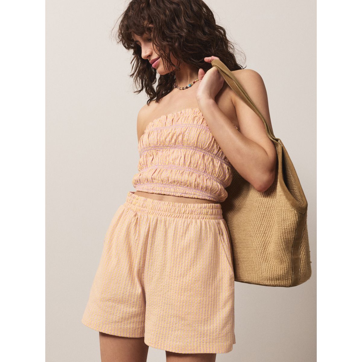 Ensemble coordonné avec bandeau et short multicolore, NEXT