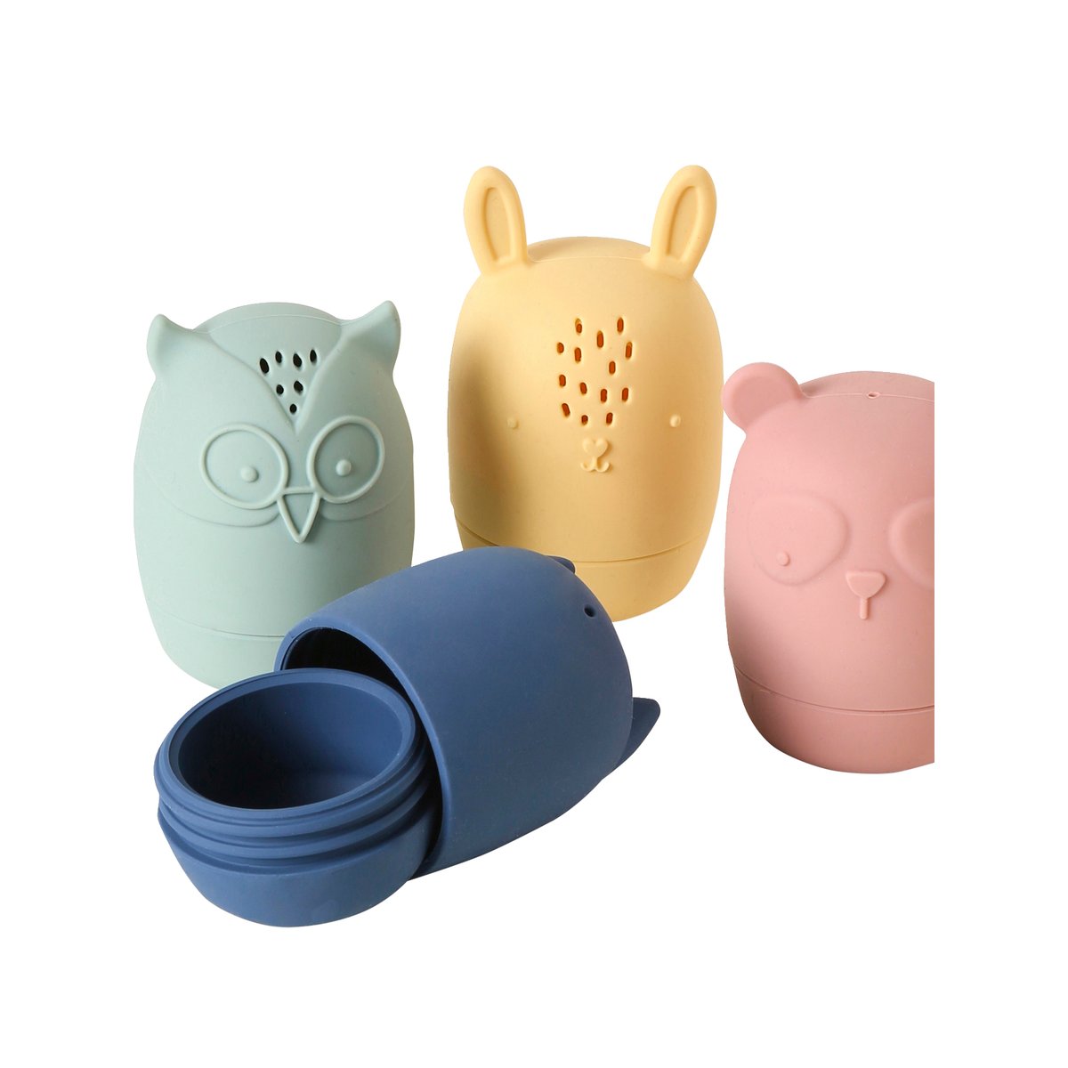Lot de 4 aspergeurs animaux multicolore, VERTBAUDET