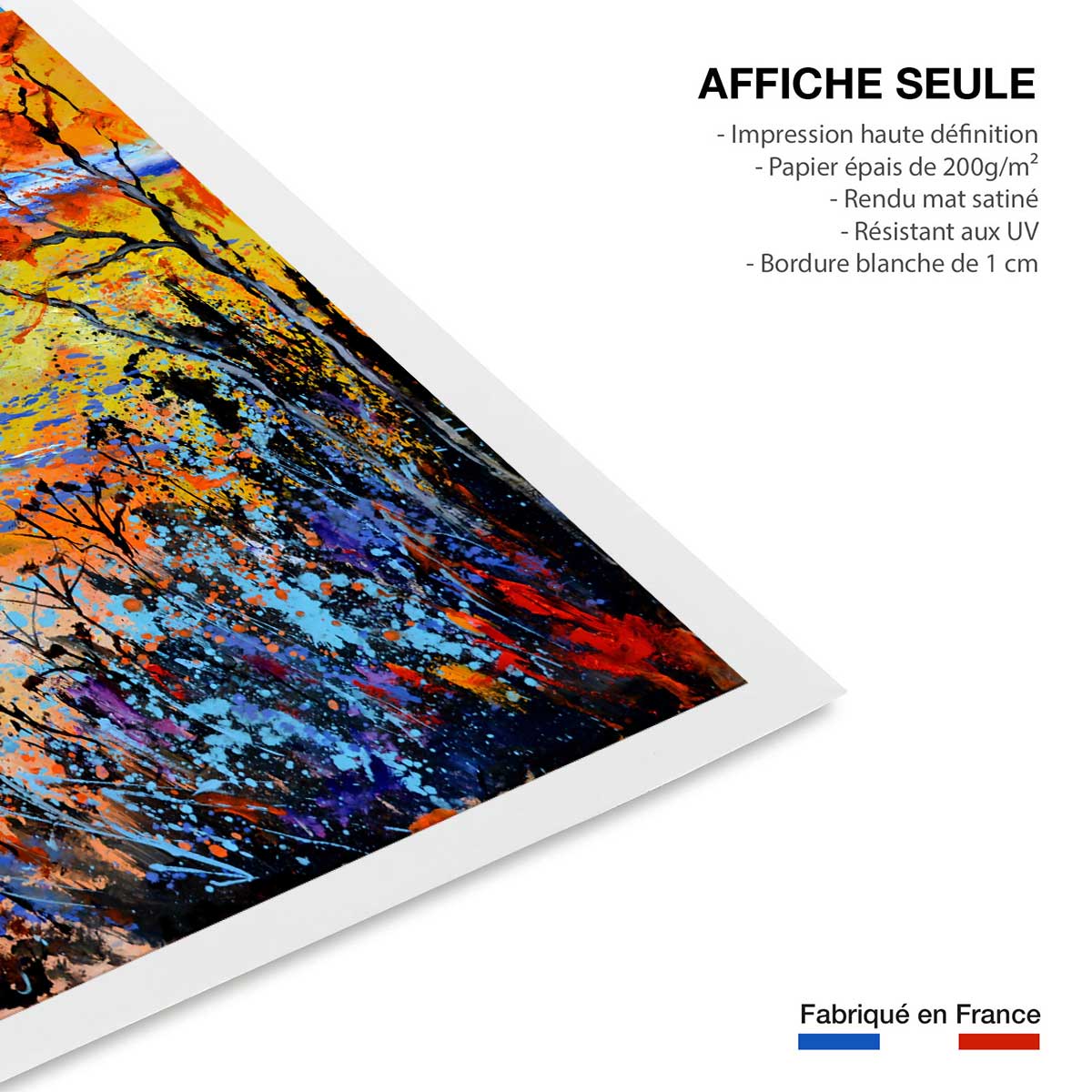 Affiche reflets d'eaux affiche seule, HEXOA