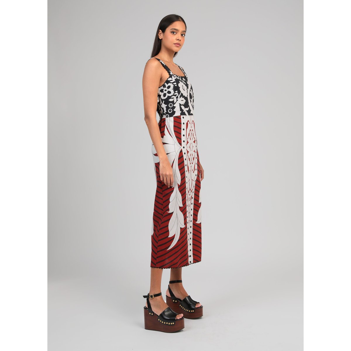 Robe Midi OLEYA kelina bordeaux, AN'GE