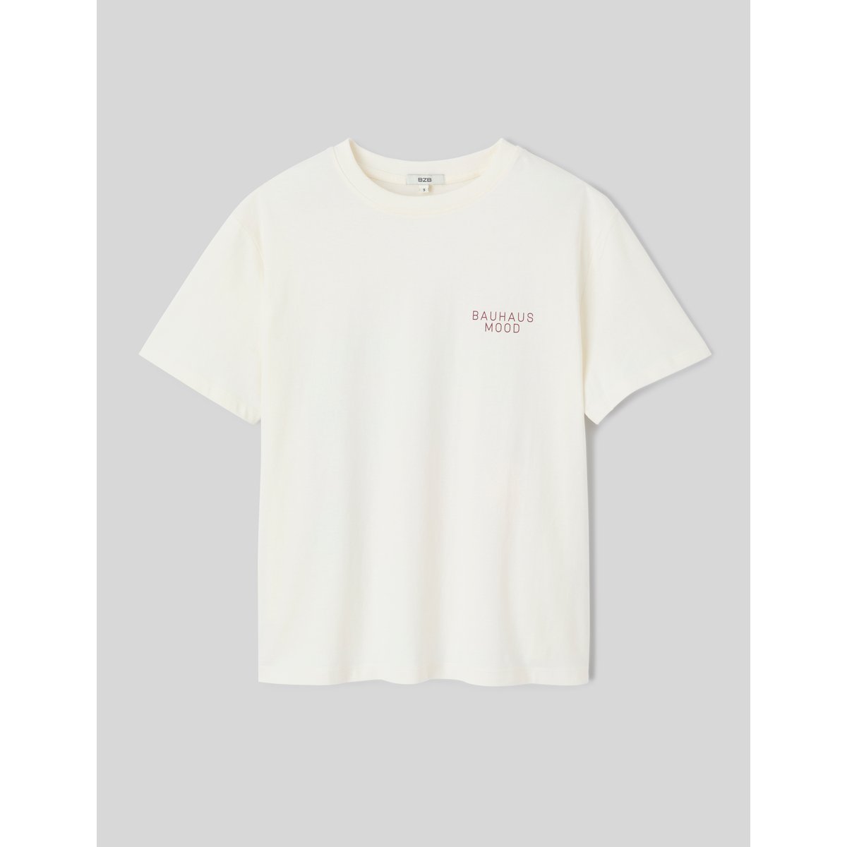 T-shirt imprimé devant / dos blanc écru, BZB