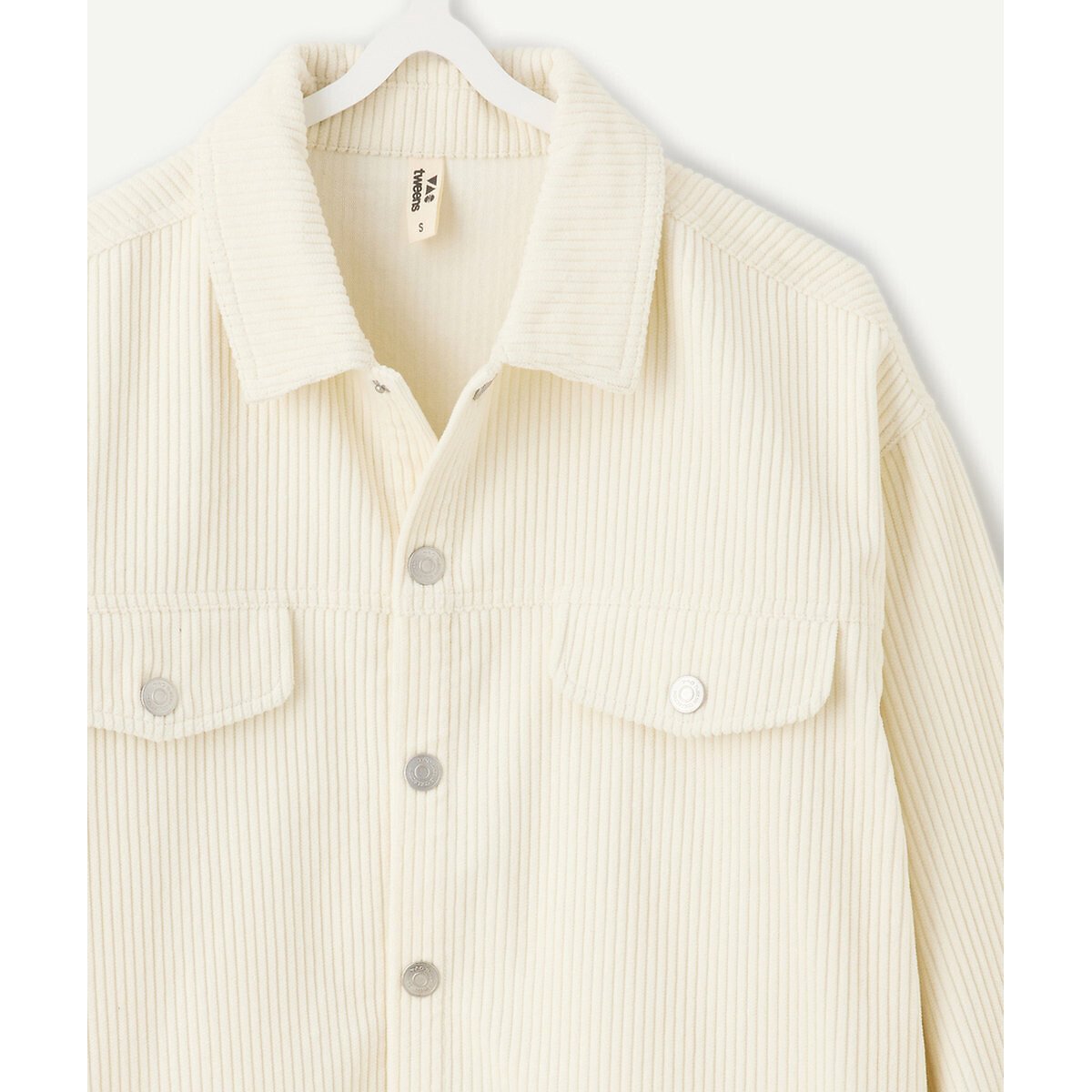 Chemise en velours côtelé ecru, TAPE A L'OEIL