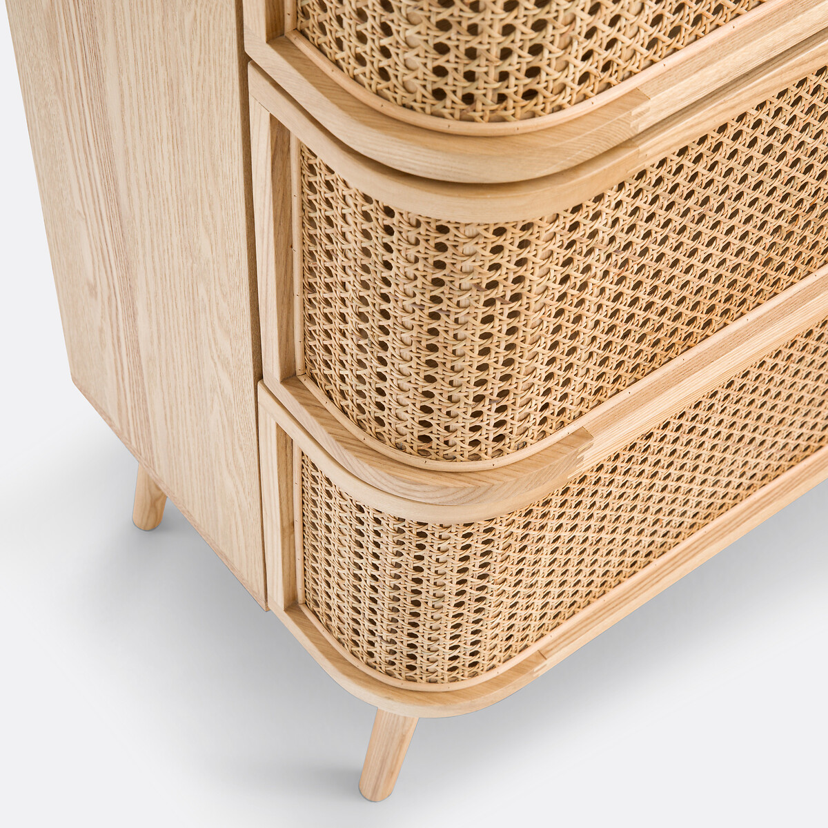 Commode 4 tiroirs en cannage, Laora naturel, LA REDOUTE INTERIEURS