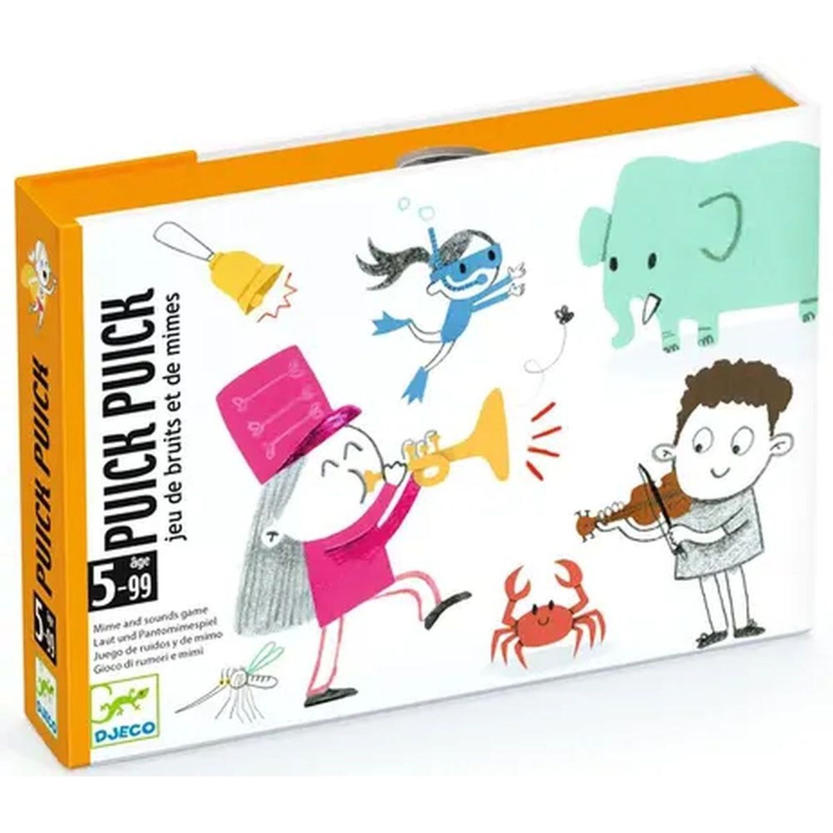 Jeu de cartes Puick Puick couleur unique, DJECO