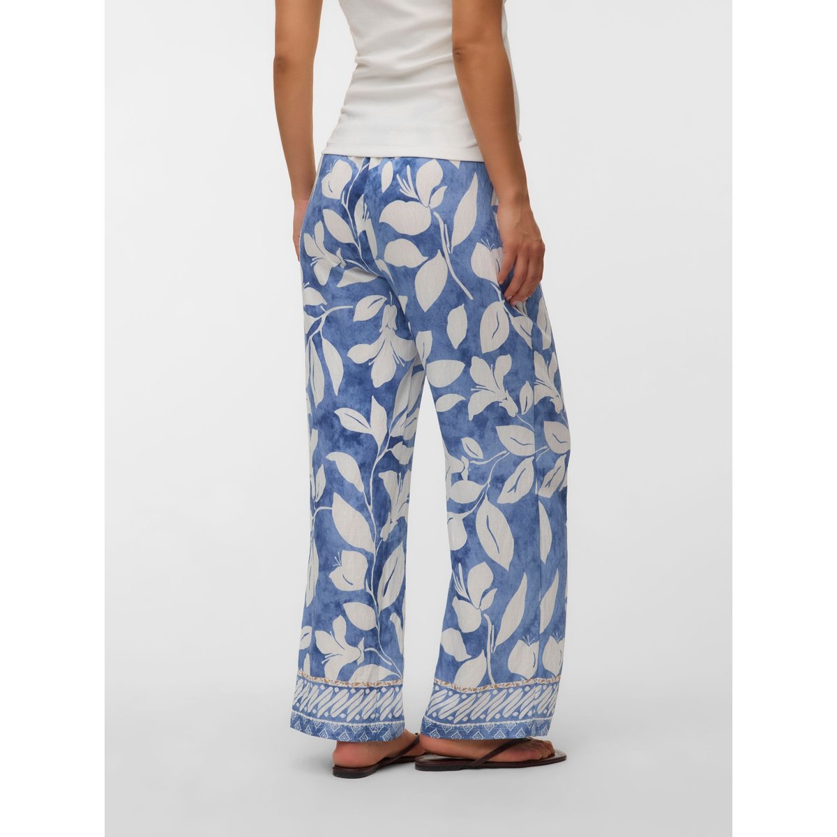 Pantalon À Jambe Large bleue - stonewash, MAMA LICIOUS