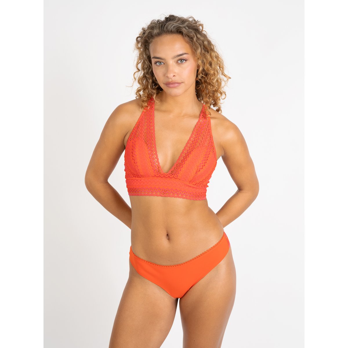 Soutien-gorge triangle sans armatures à coques GAIA orange, PASSIONATA