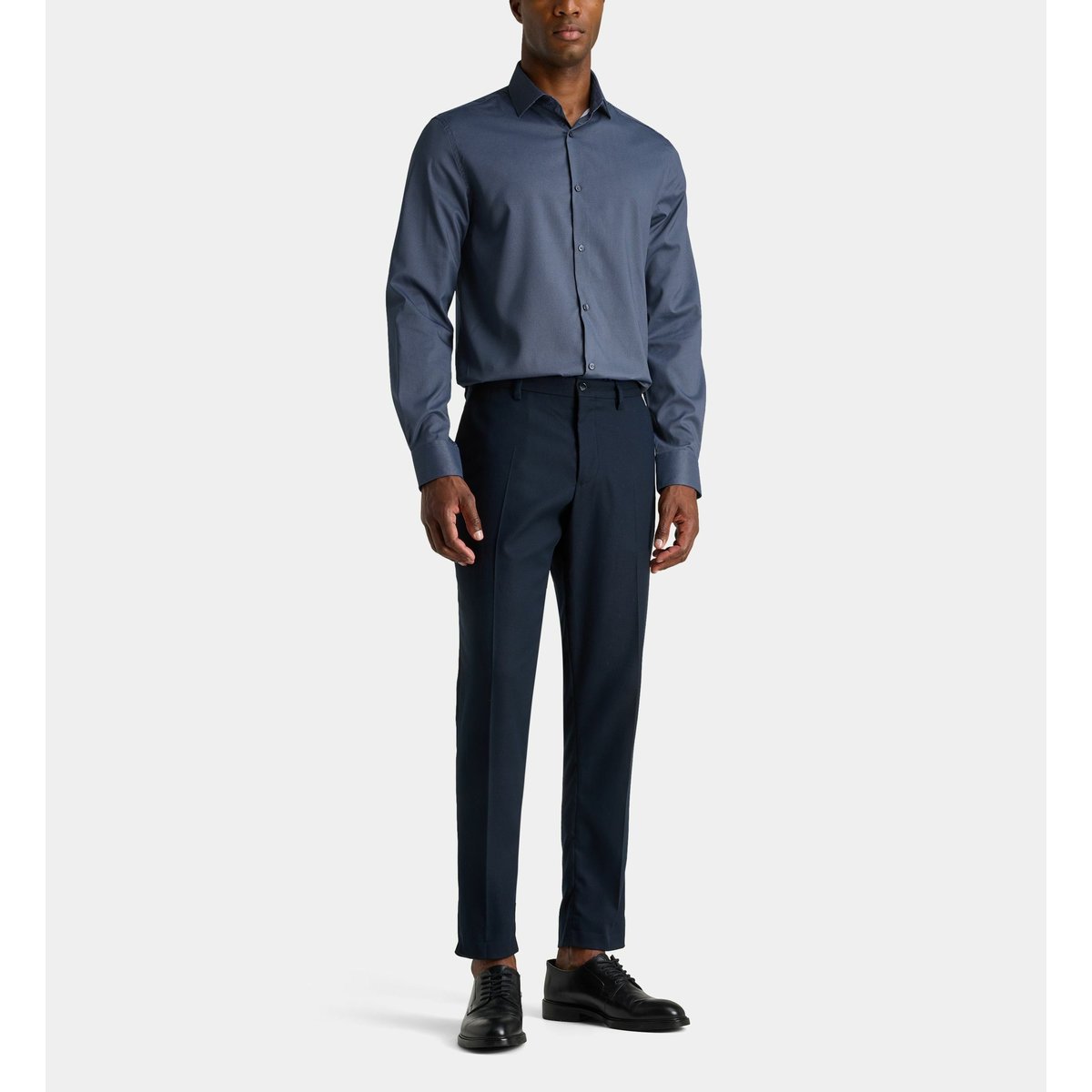 Chemise droite performance hdoperf à motif géométrique bleu, GALERIES LAFAYETTE