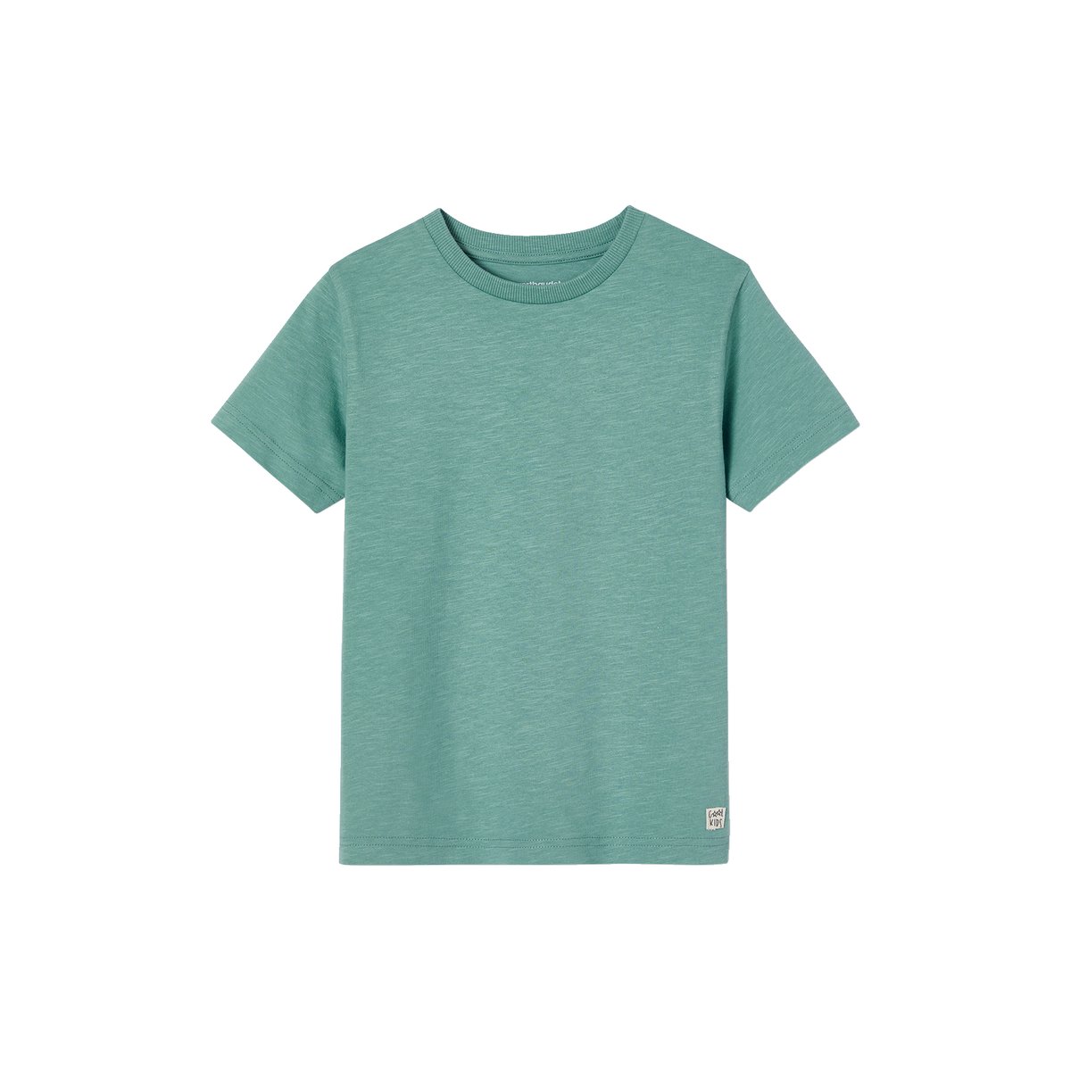 T-shirt couleur manches courtes sauge, VERTBAUDET
