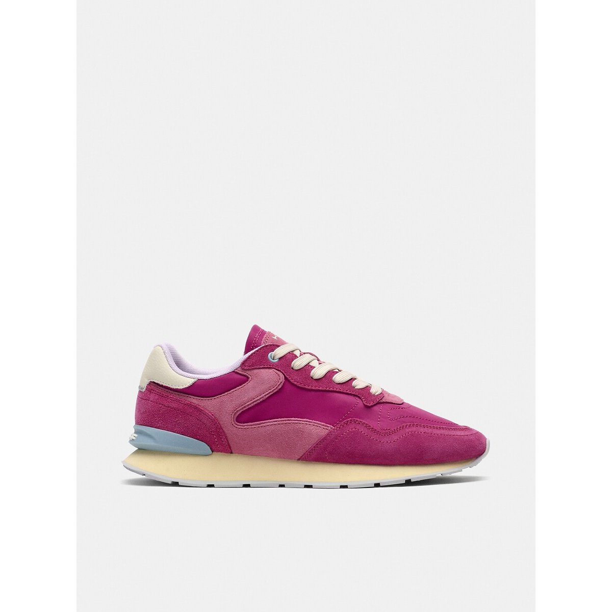 Baskets en cuir City Retro rose fuchsia, HOFF