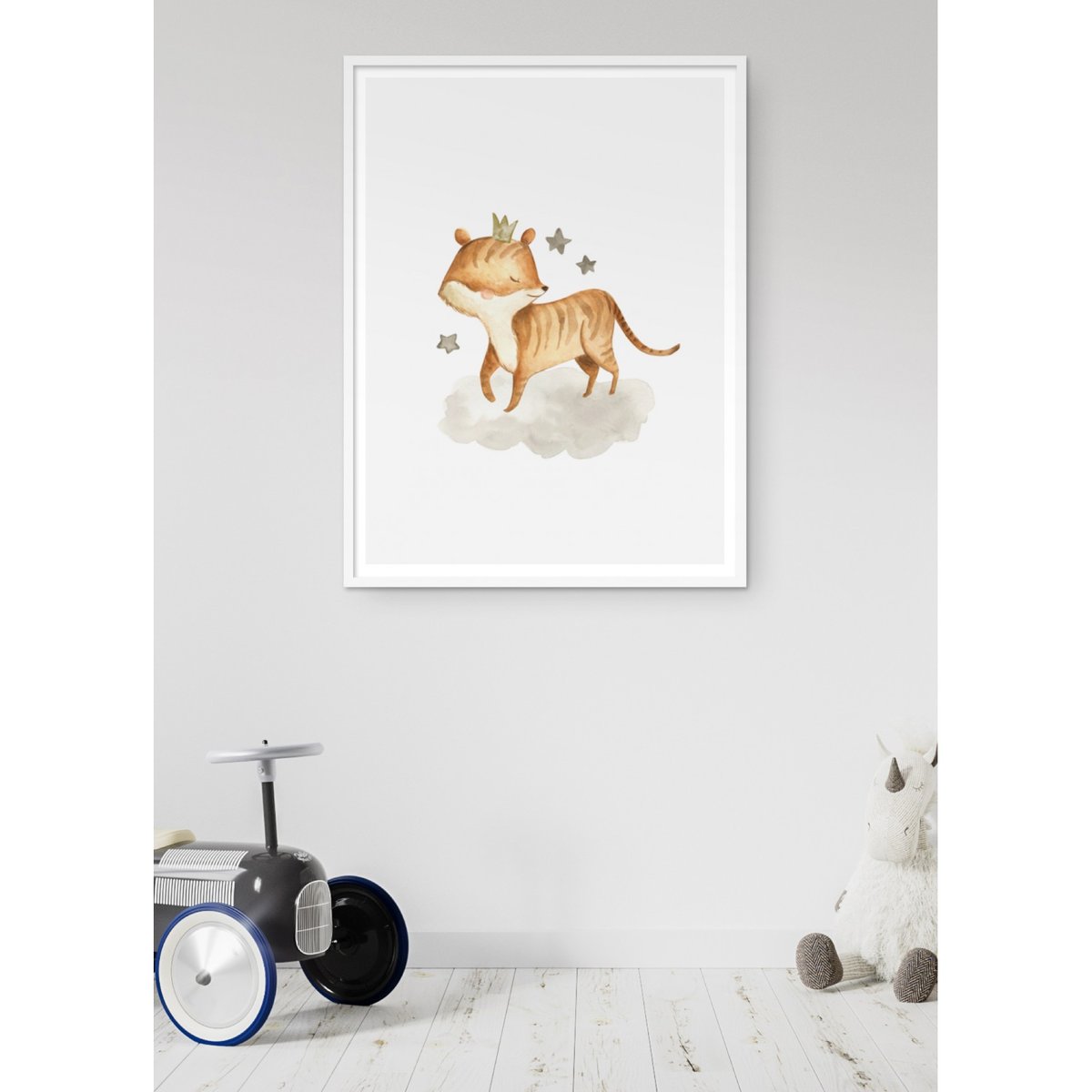 Poster Bébé Renard blanc, L'AFFICHERIE