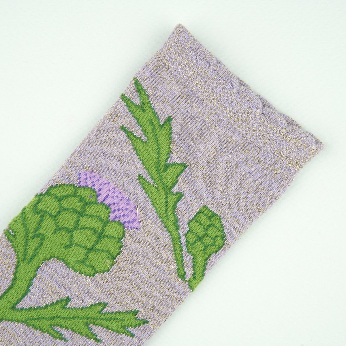 Chaussettes ARTICHAUT violet à paillettes, COUCOU SUZETTE
