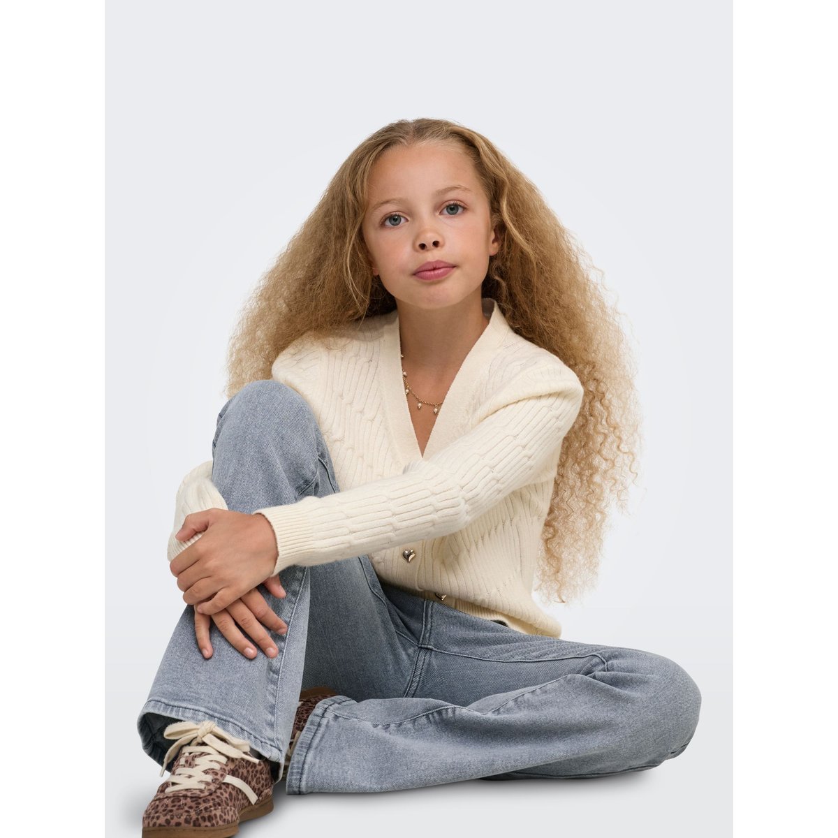 Jean Flared medium grey denim, KIDS ONLY