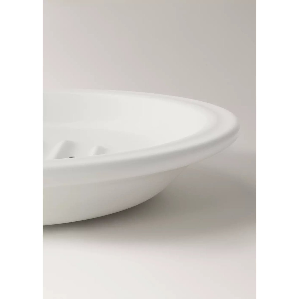 Porte-savon 100 % céramique blanc, MANGO HOME