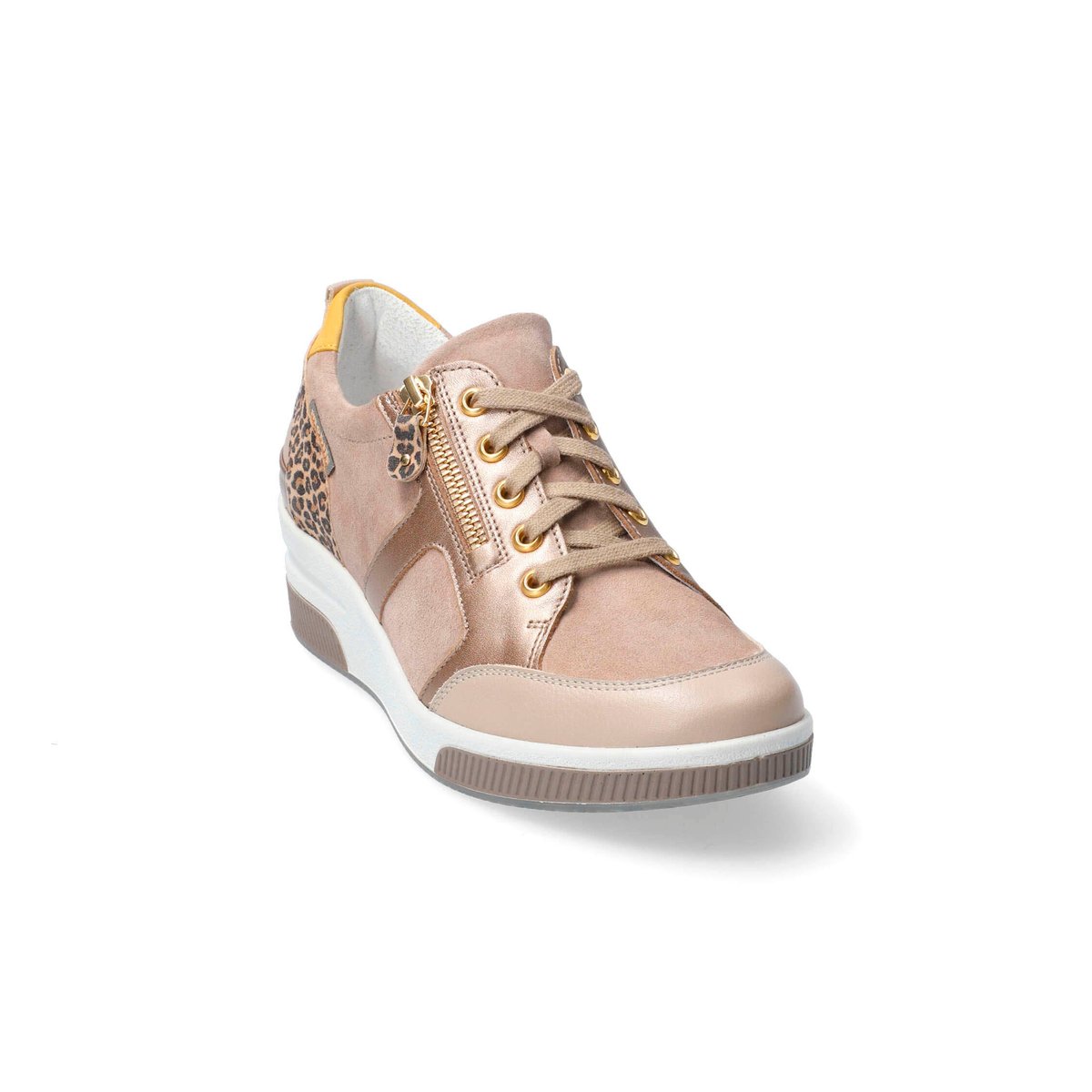 Baskets en cuir nubuck TRUDIE marron 5132, MEPHISTO
