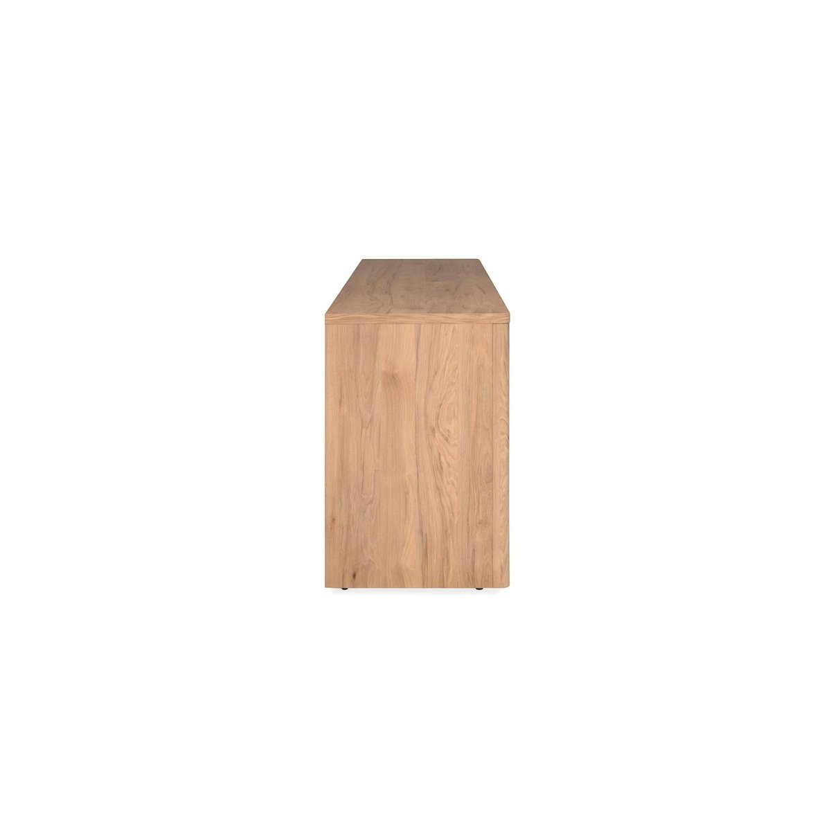 Meuble TV effet bois 2 portes 1 tiroir ALVA bois naturel, PIER IMPORT